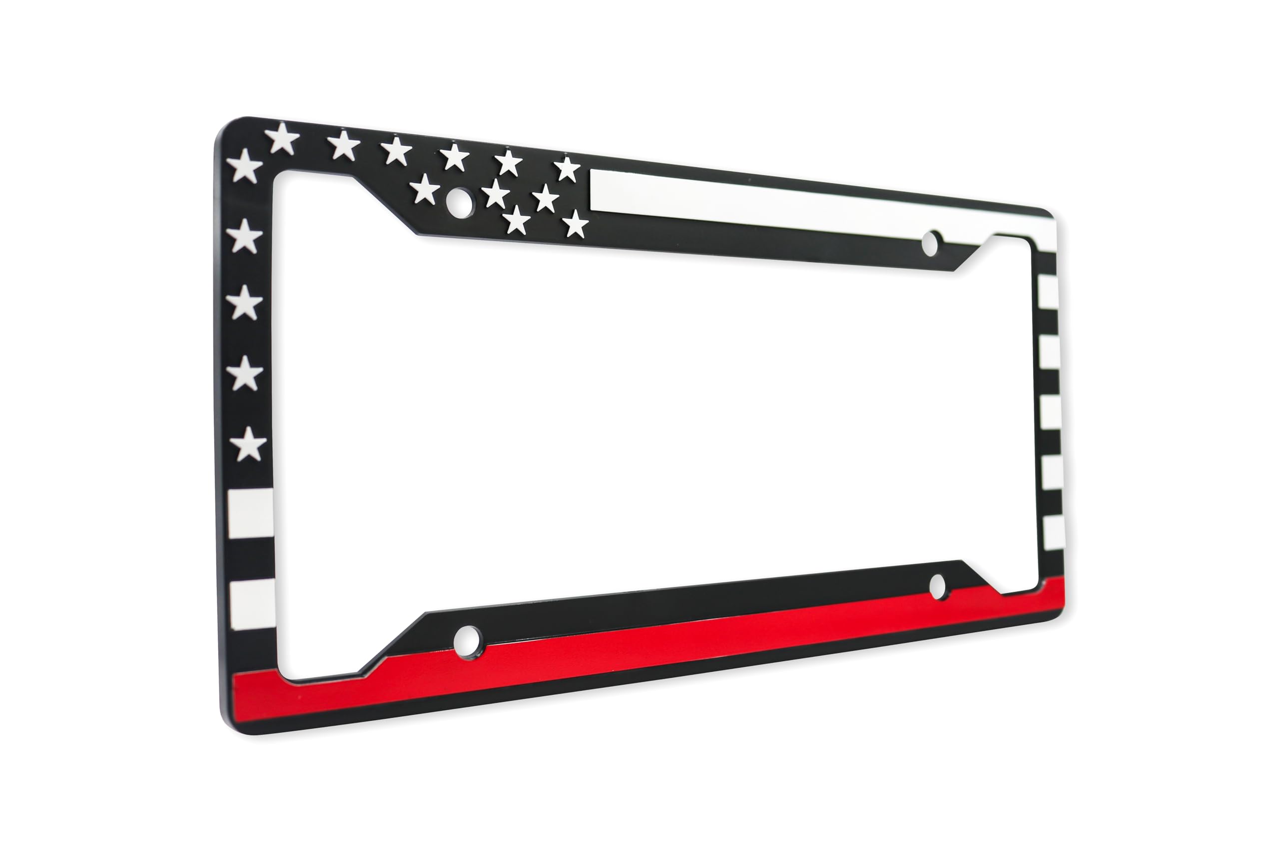 LP Frameworks American Flag 3D Raised License Plate Frame | 1 Pack Car License Plate Cover | Universal US Car License Plate Holder | Auto (Car, Truck and SUV)