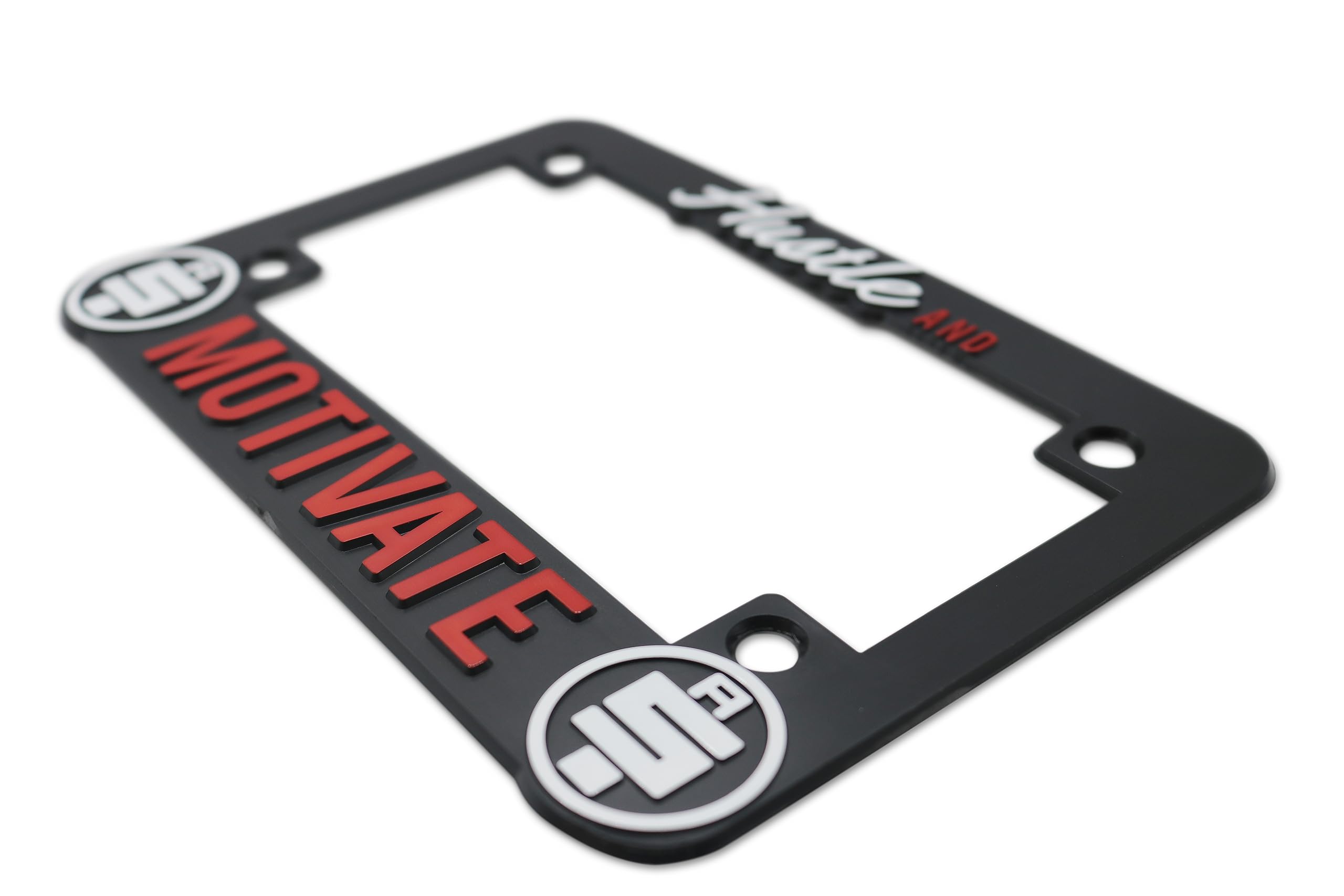 LP Frameworks Hustle and Motivate 3D Raised License Plate Frame for Nipsey Hussle