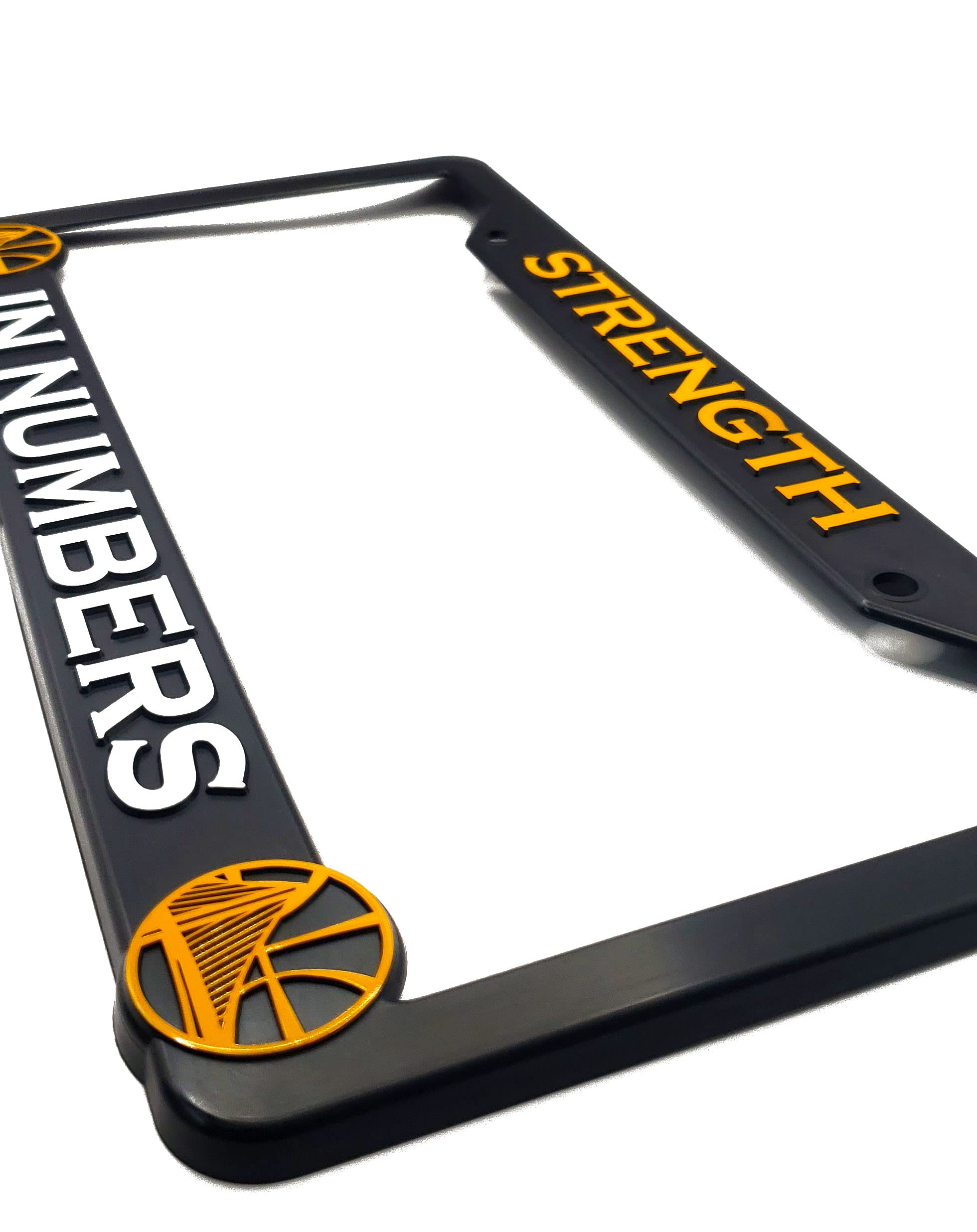 GSW Strength in Numbers License Plate Frame