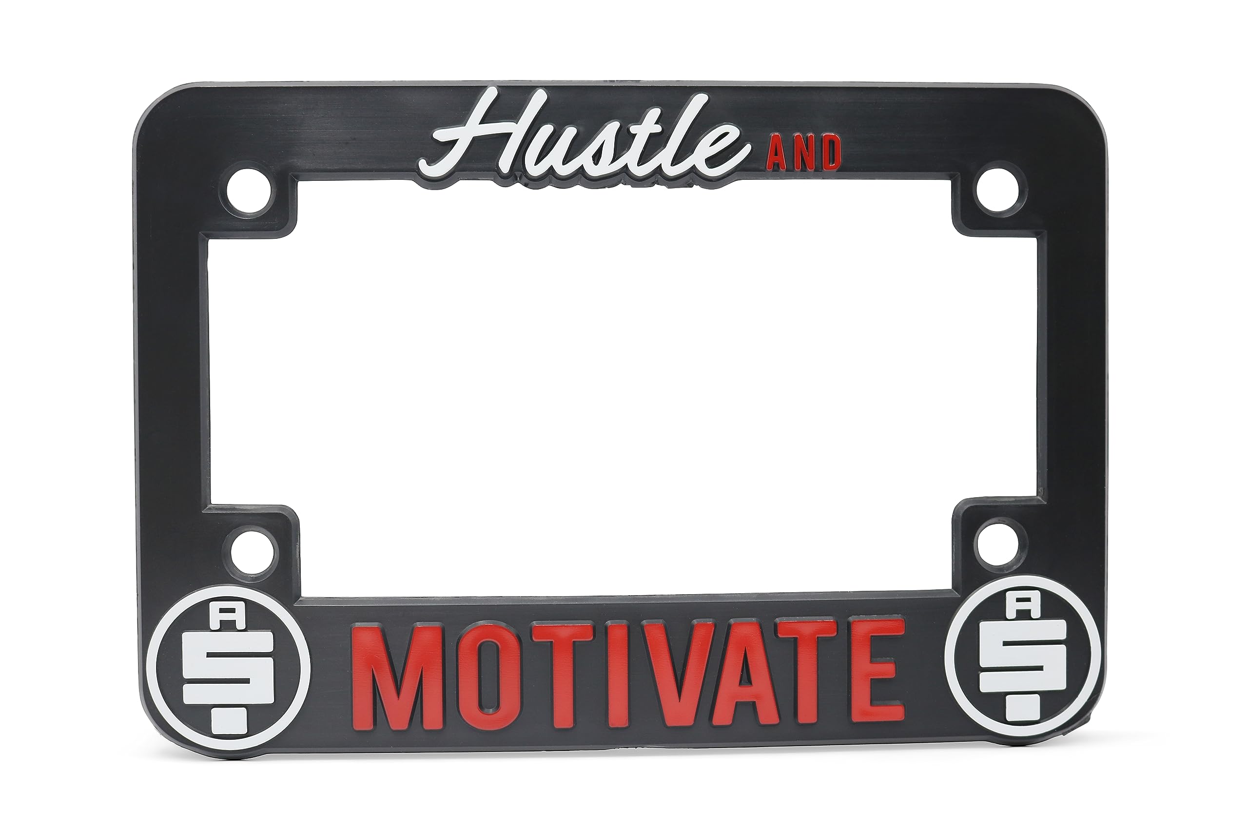 LP Frameworks Hustle and Motivate 3D Raised License Plate Frame for Nipsey Hussle