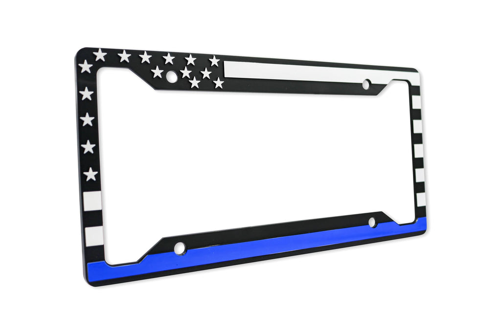 LP Frameworks American Flag 3D Raised License Plate Frame | 1 Pack Car License Plate Cover | Universal US Car License Plate Holder | Auto (Car, Truck and SUV)