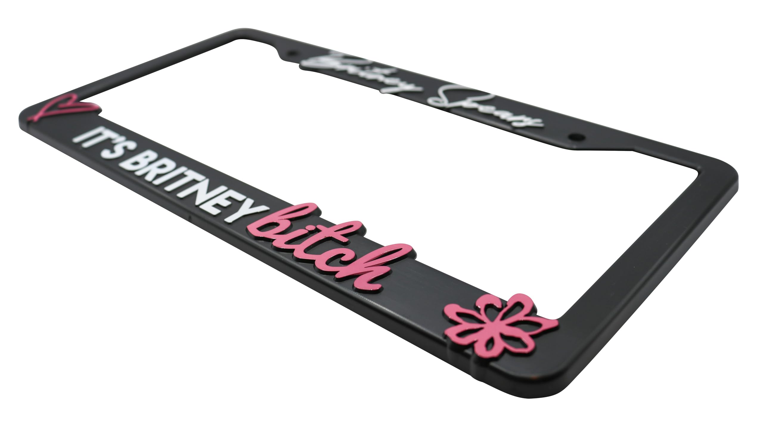 LP Frameworks It's Britney Bitch 3D Raised License Plate Frame | 1 Pack Car License Plate Cover | Universal US Car Black License Plate Holder | Auto Accessories (Car, Truck and SUV)