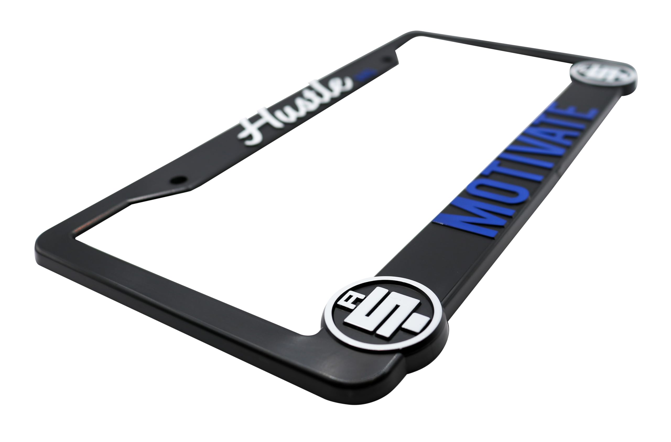 LP Frameworks Hustle and Motivate 3D Raised License Plate Frame for Nipsey Hussle