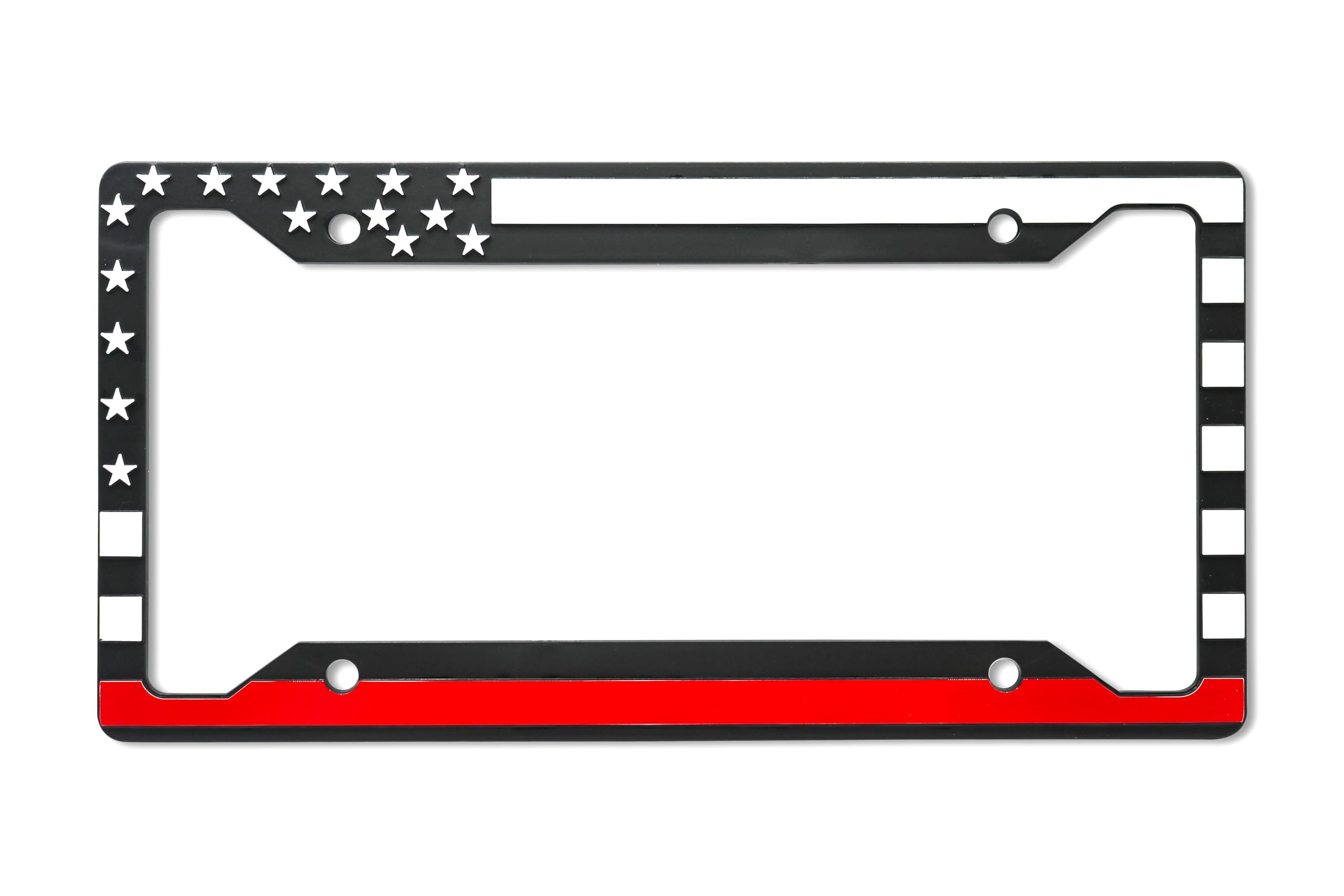 LP Frameworks American Flag 3D Raised License Plate Frame | 1 Pack Car License Plate Cover | Universal US Car License Plate Holder | Auto (Car, Truck and SUV)