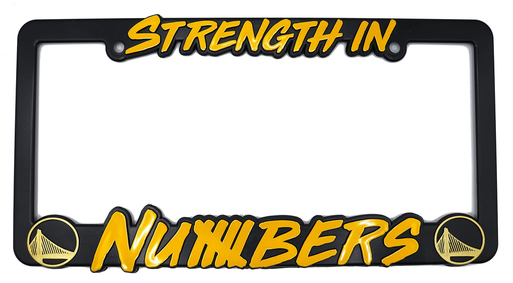 GSW Strength in Numbers License Plate Frame