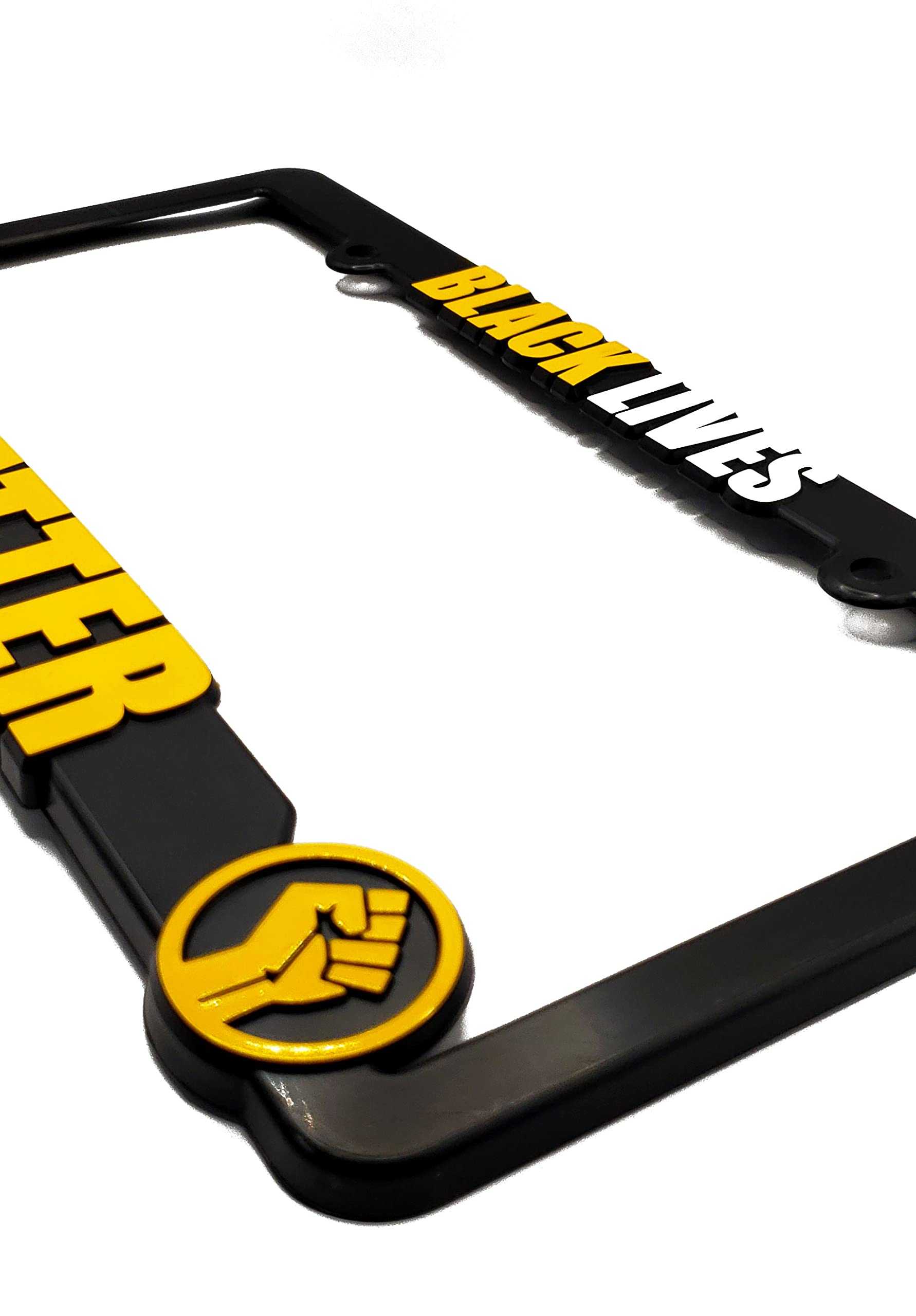 Black Lives Matter 3D Raised License Plate Frame