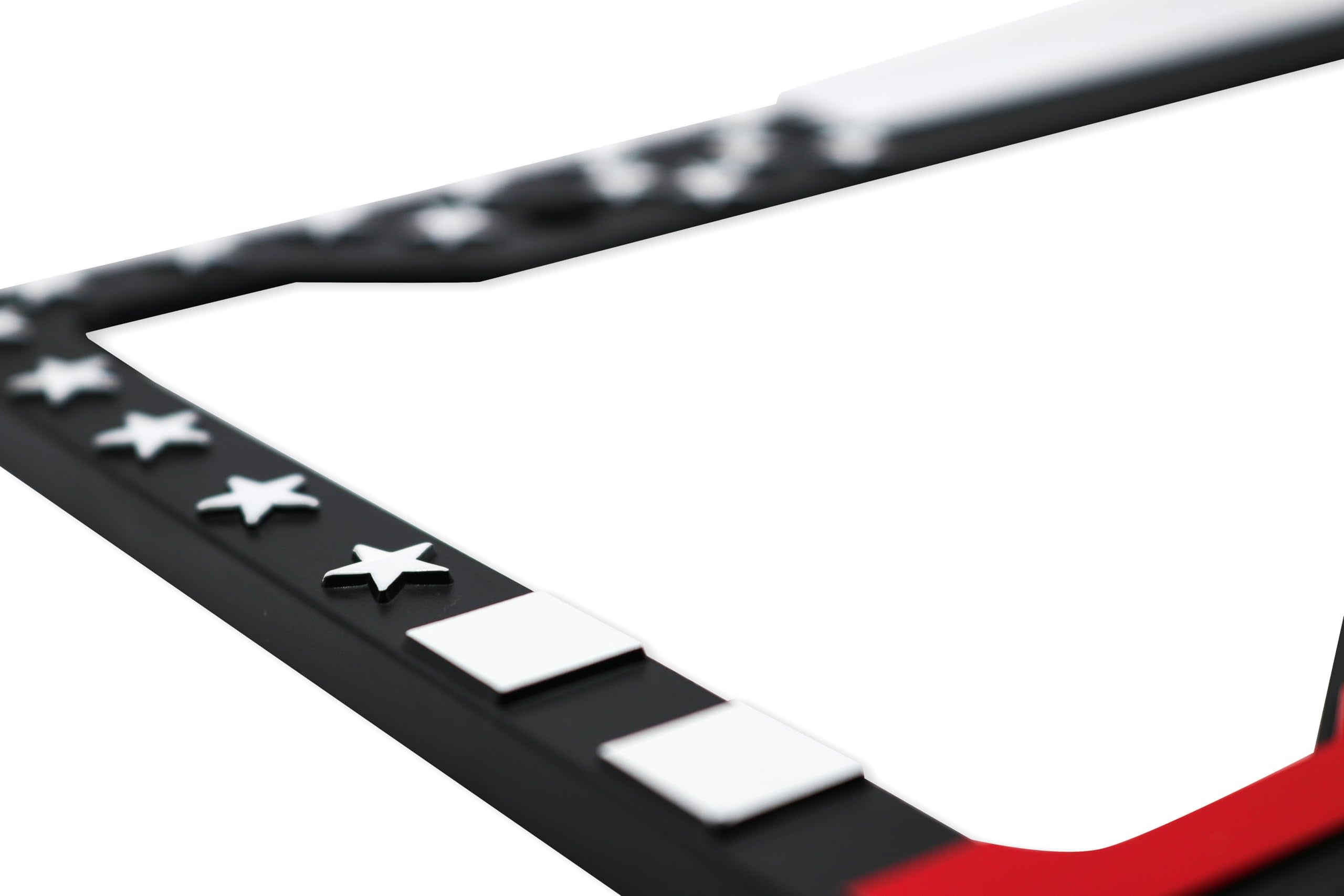 LP Frameworks American Flag 3D Raised License Plate Frame | 1 Pack Car License Plate Cover | Universal US Car License Plate Holder | Auto (Car, Truck and SUV)