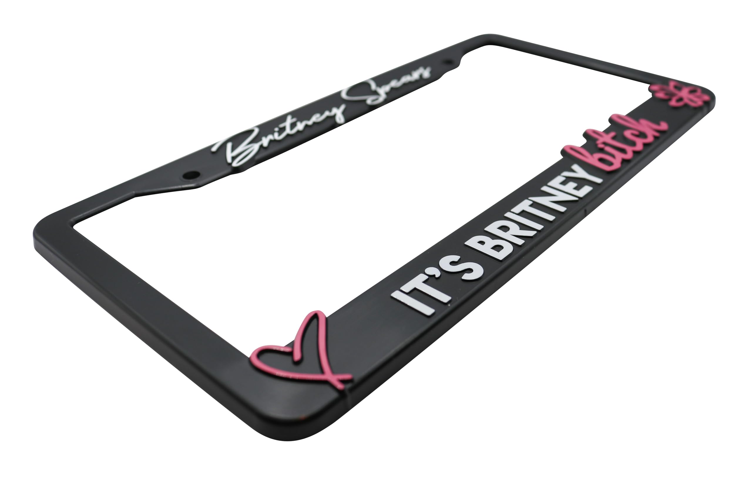 LP Frameworks It's Britney Bitch 3D Raised License Plate Frame | 1 Pack Car License Plate Cover | Universal US Car Black License Plate Holder | Auto Accessories (Car, Truck and SUV)