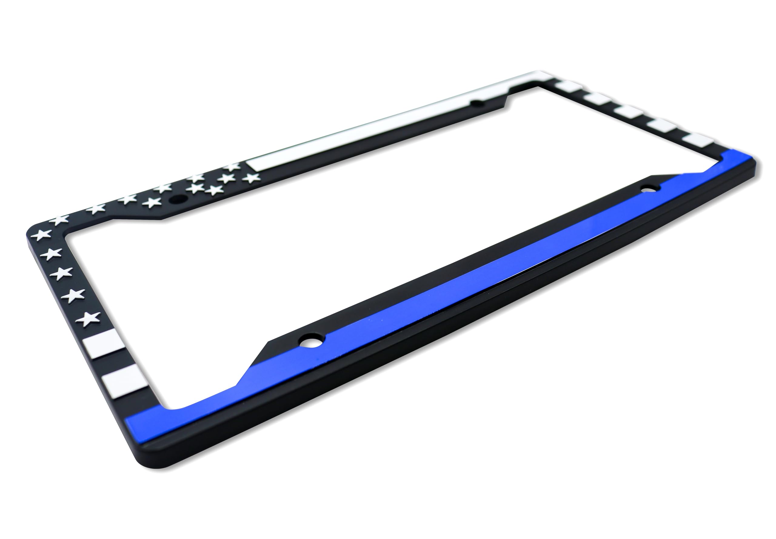 LP Frameworks American Flag 3D Raised License Plate Frame | 1 Pack Car License Plate Cover | Universal US Car License Plate Holder | Auto (Car, Truck and SUV)