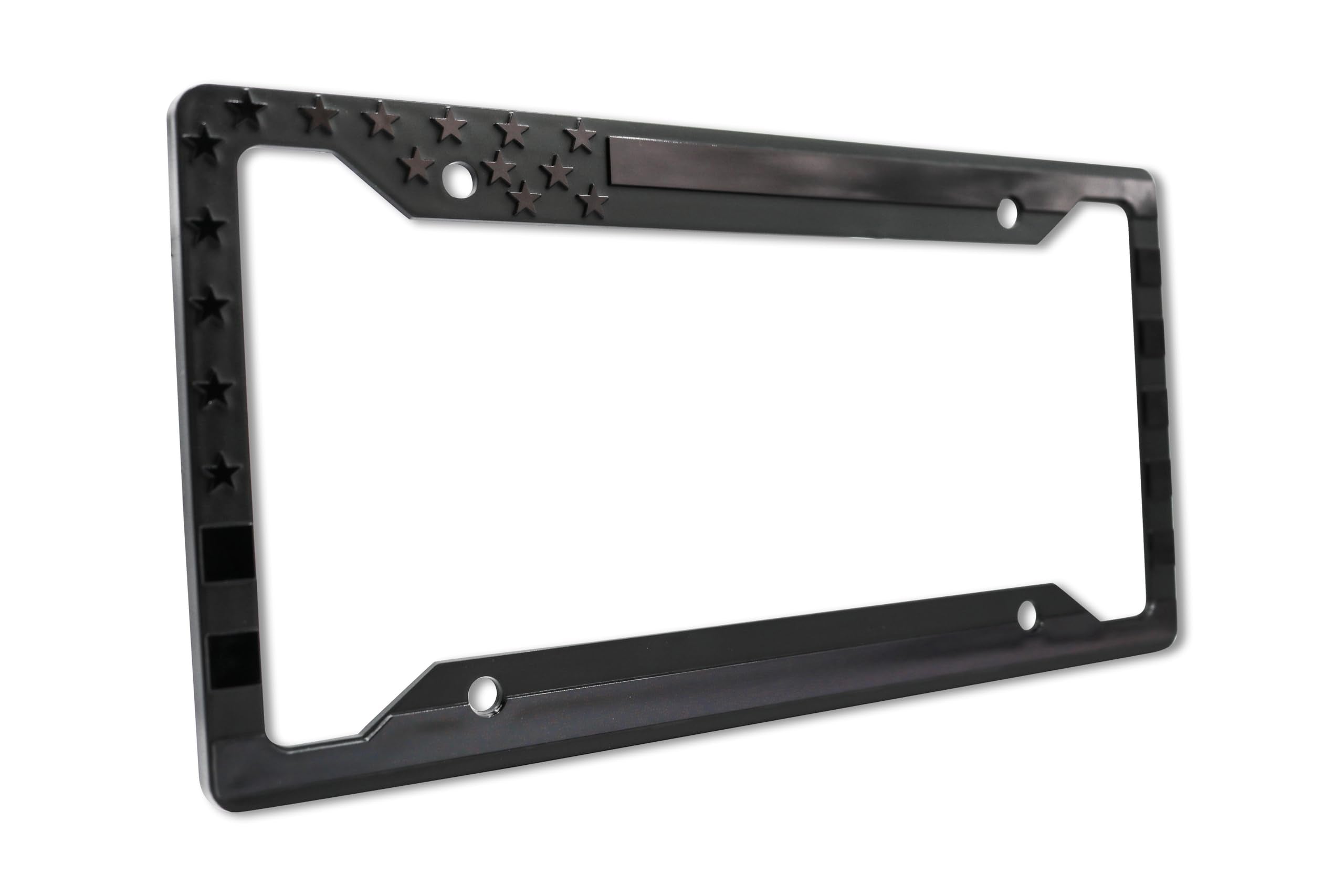 LP Frameworks American Flag 3D Raised License Plate Frame | 1 Pack Car License Plate Cover | Universal US Car License Plate Holder | Auto (Car, Truck and SUV)