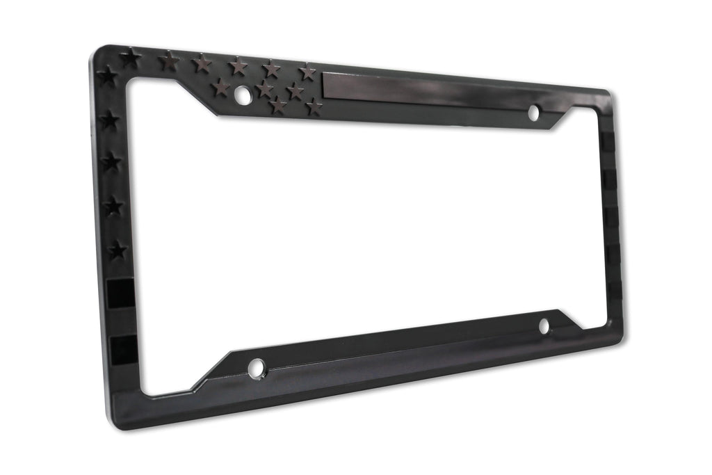 LP Frameworks American Flag 3D Raised License Plate Frame | 1 Pack Car License Plate Cover | Universal US Car License Plate Holder | Auto (Car, Truck and SUV)