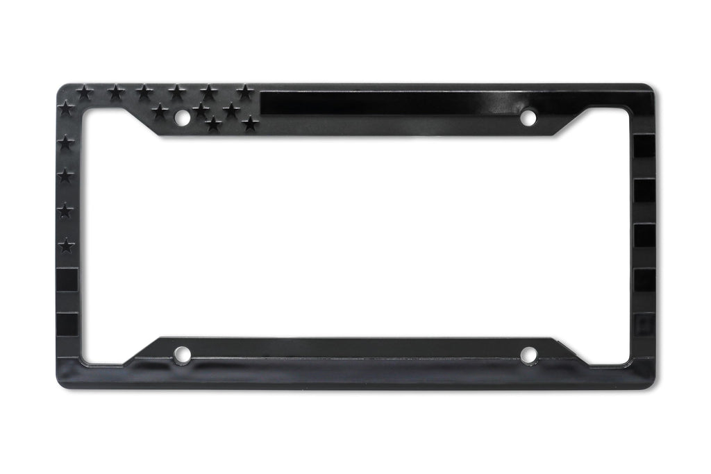 LP Frameworks American Flag 3D Raised License Plate Frame | 1 Pack Car License Plate Cover | Universal US Car License Plate Holder | Auto (Car, Truck and SUV)