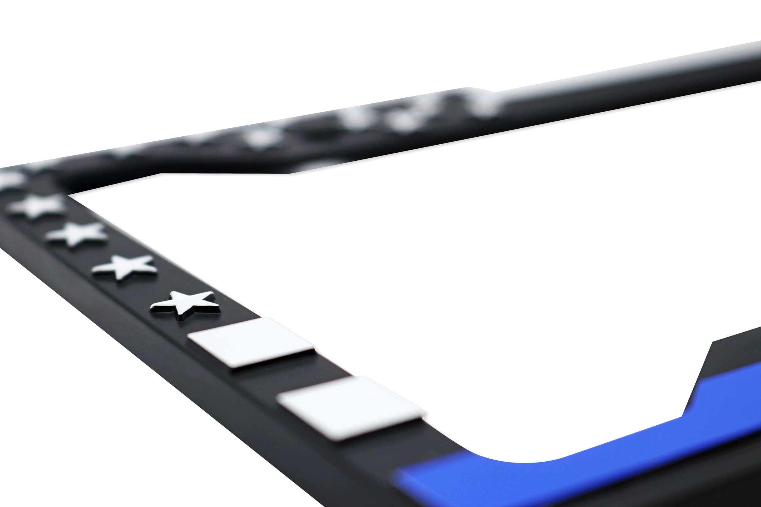 LP Frameworks American Flag 3D Raised License Plate Frame | 1 Pack Car License Plate Cover | Universal US Car License Plate Holder | Auto (Car, Truck and SUV)