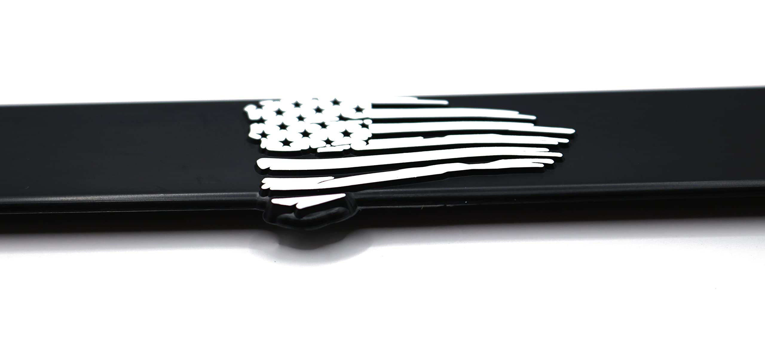 LP Frameworks Merica' for America 3D Raised License Plate Frame | 1 Pack Car USA License Plate Cover | Universal US Black License Plate Holder | Auto Accessories (Car, Truck and SUV)