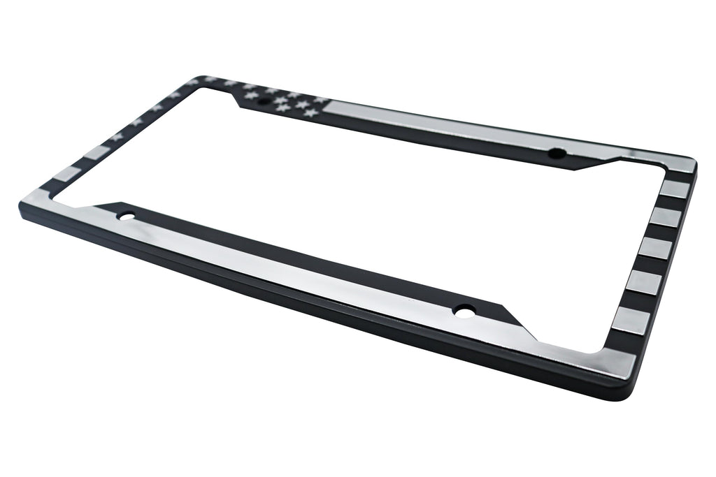 LP Frameworks American Flag 3D Raised License Plate Frame | 1 Pack Car License Plate Cover | Universal US Car License Plate Holder | Auto (Car, Truck and SUV)