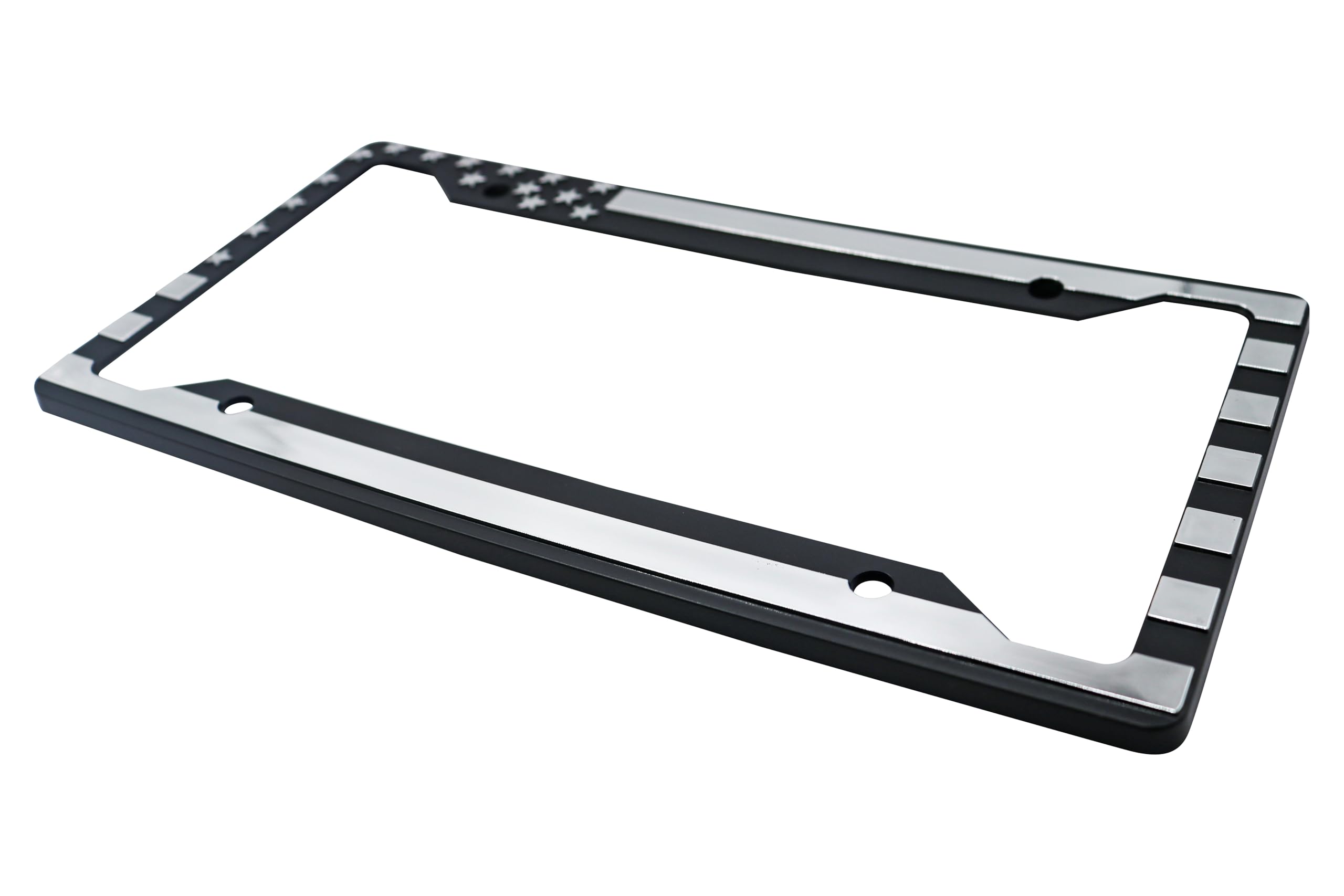 LP Frameworks American Flag 3D Raised License Plate Frame | 1 Pack Car License Plate Cover | Universal US Car License Plate Holder | Auto (Car, Truck and SUV)