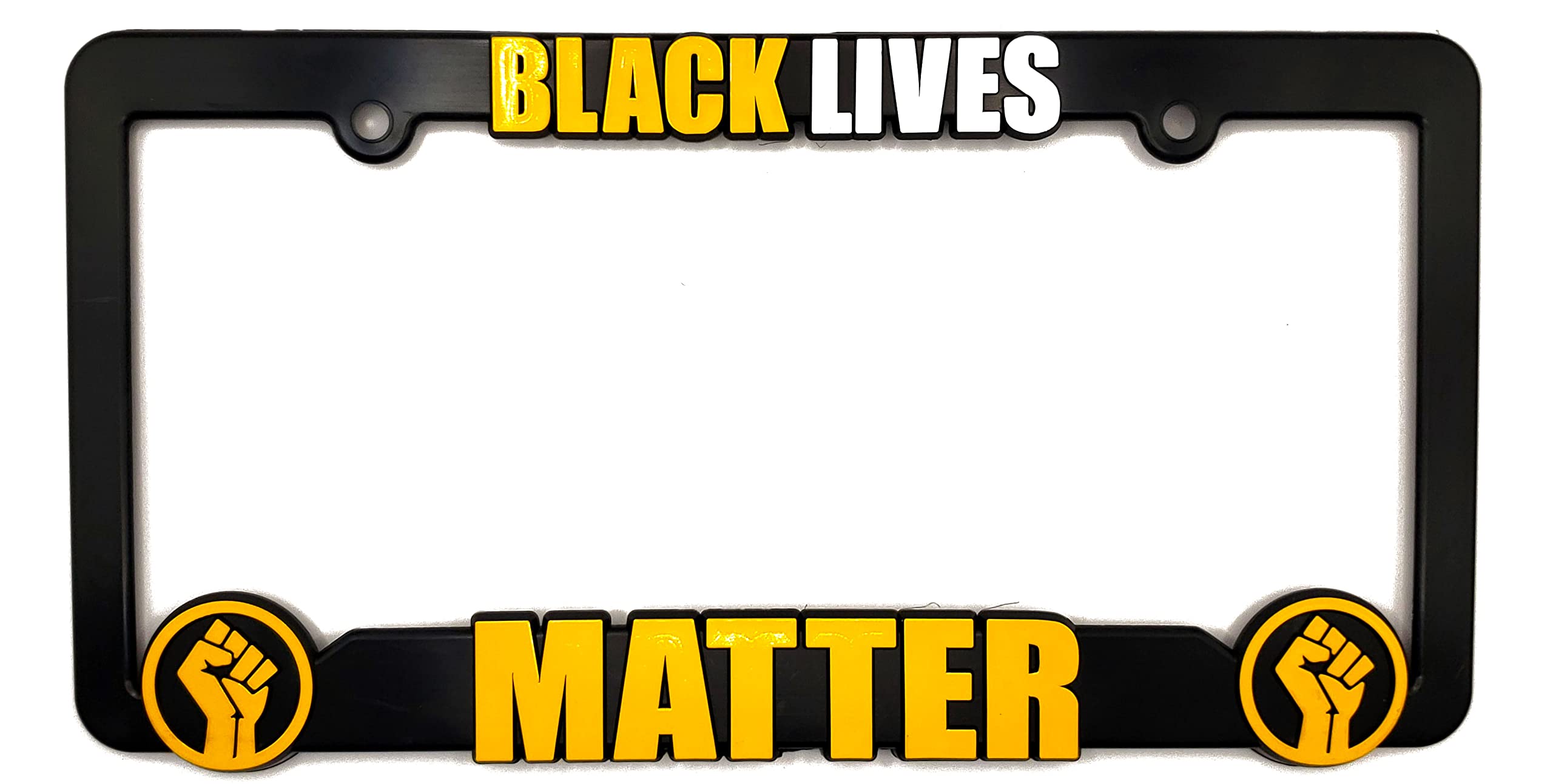 Black Lives Matter 3D Raised License Plate Frame