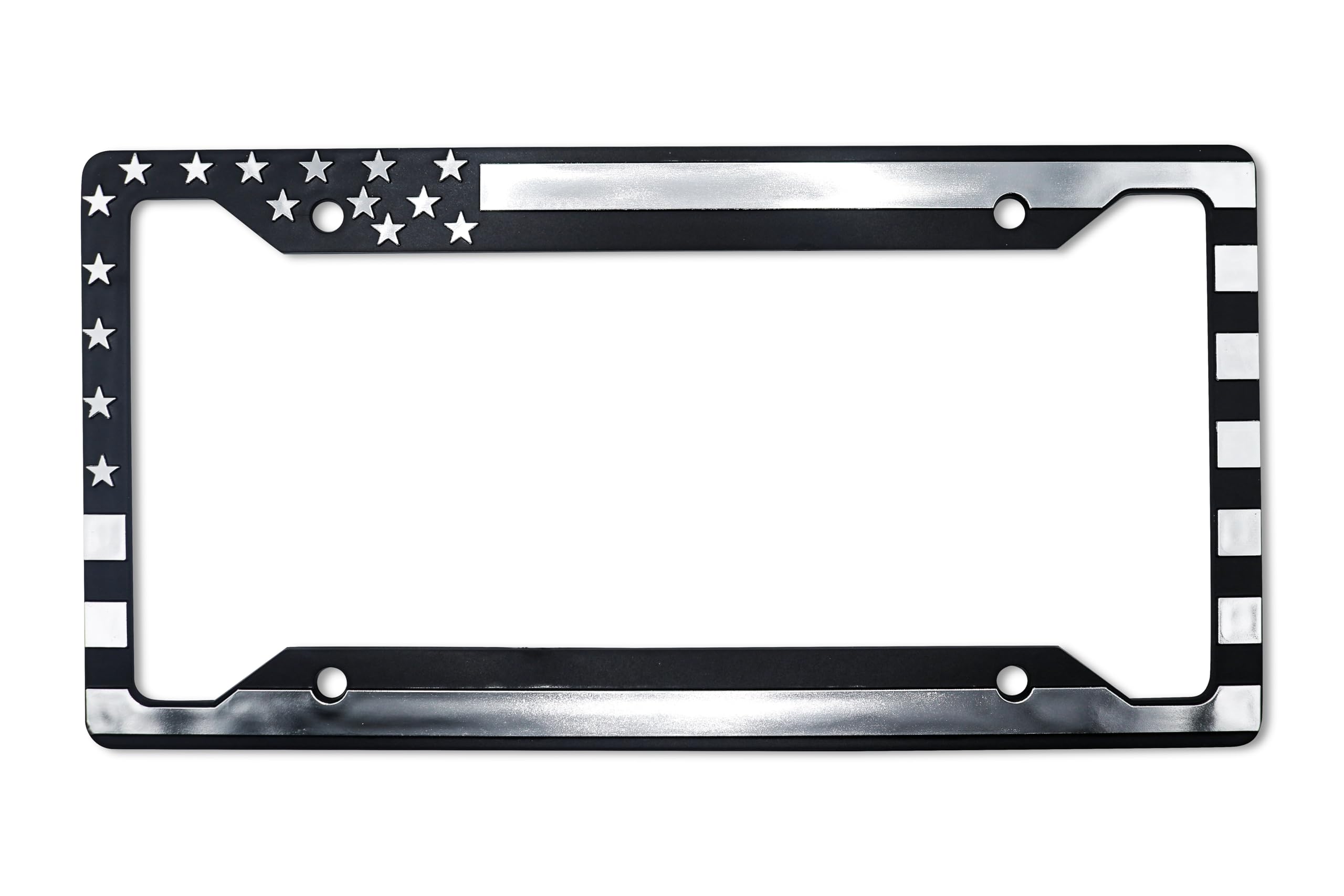 LP Frameworks American Flag 3D Raised License Plate Frame | 1 Pack Car License Plate Cover | Universal US Car License Plate Holder | Auto (Car, Truck and SUV)