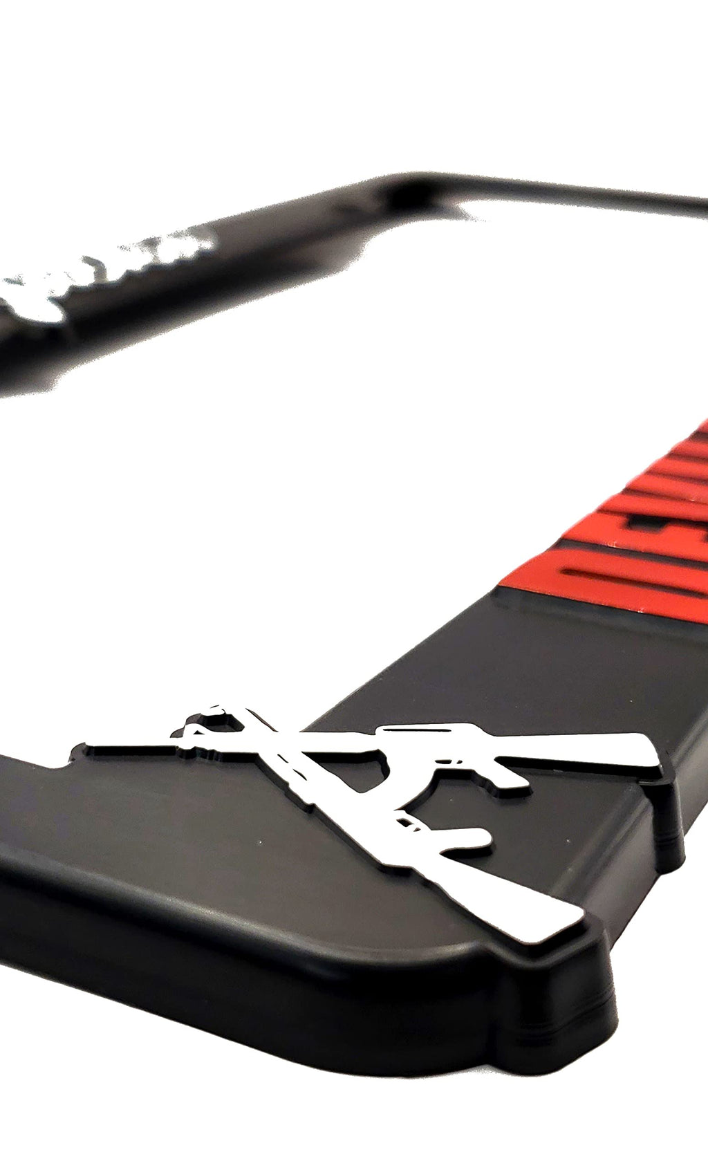 LP Frameworks Devilz Rejectz for The Jacka Bay Area Legend 3D Raised License Plate Frame | 1 Pack License Plate Cover | Universal US Black License Plate Holder (Car, Truck and SUV)