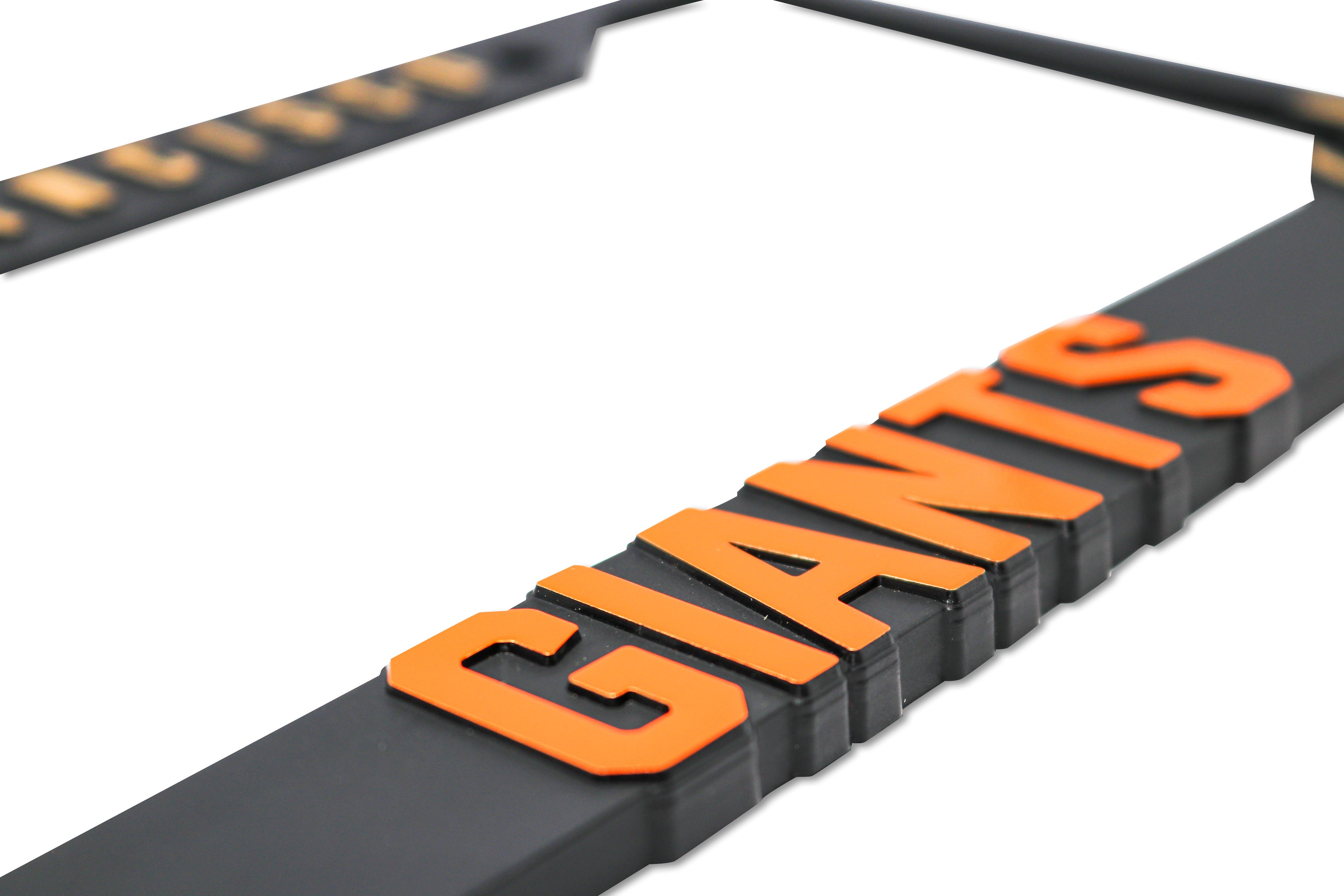 LP Frameworks SF Giants V2 for San Francisco 3D Raised License Plate Frame | 1 Pack Car License Plate Cover | Universal US Car Black License Plate Holder | Auto Accessories (Car, Truck and SUV)