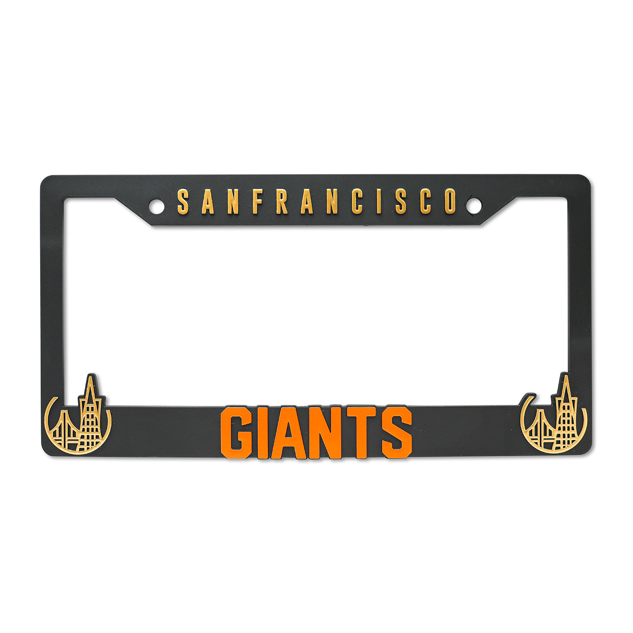 LP Frameworks SF Giants V2 for San Francisco 3D Raised License Plate Frame | 1 Pack Car License Plate Cover | Universal US Car Black License Plate Holder | Auto Accessories (Car, Truck and SUV)