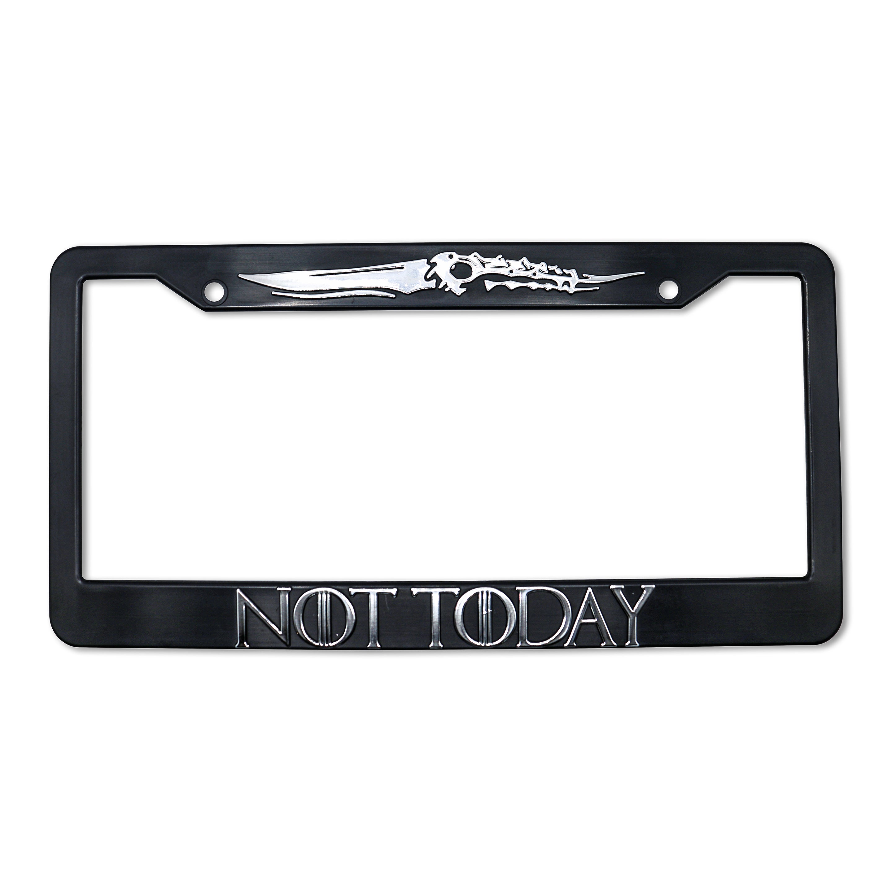 LP Frameworks Not Today for GOT 3D Raised License Plate Frame | 1 Pack Car License Plate Cover | Universal US Car Black License Plate Holder | Auto Accessories (Car, Truck and SUV)