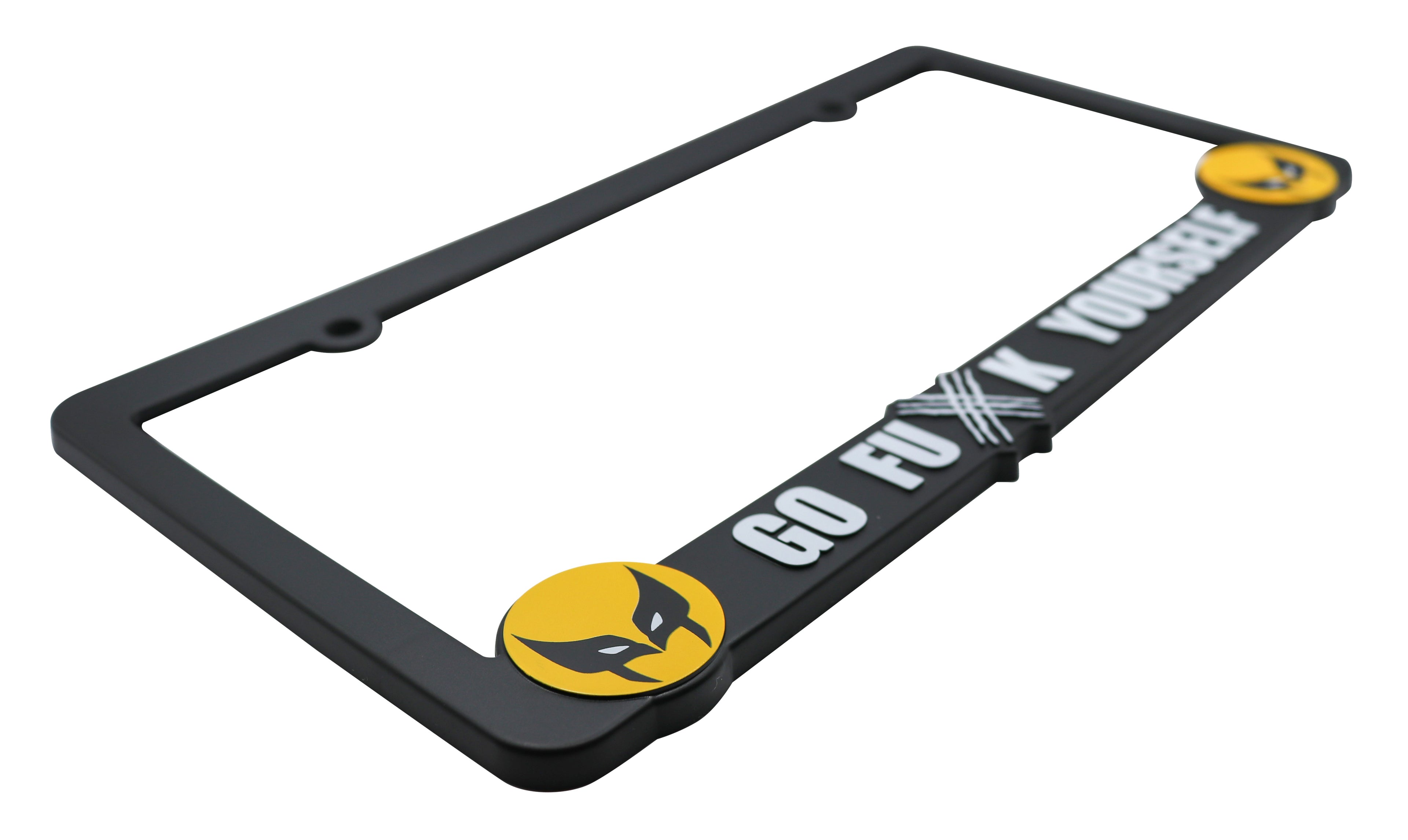 LP Frameworks Go F Yourself for Wolverine 3D Raised License Plate Frame | 1 Pack Character License Plate Cover | Universal US Car License Plate Holder | Auto Accessories (Car, Truck and SUV)