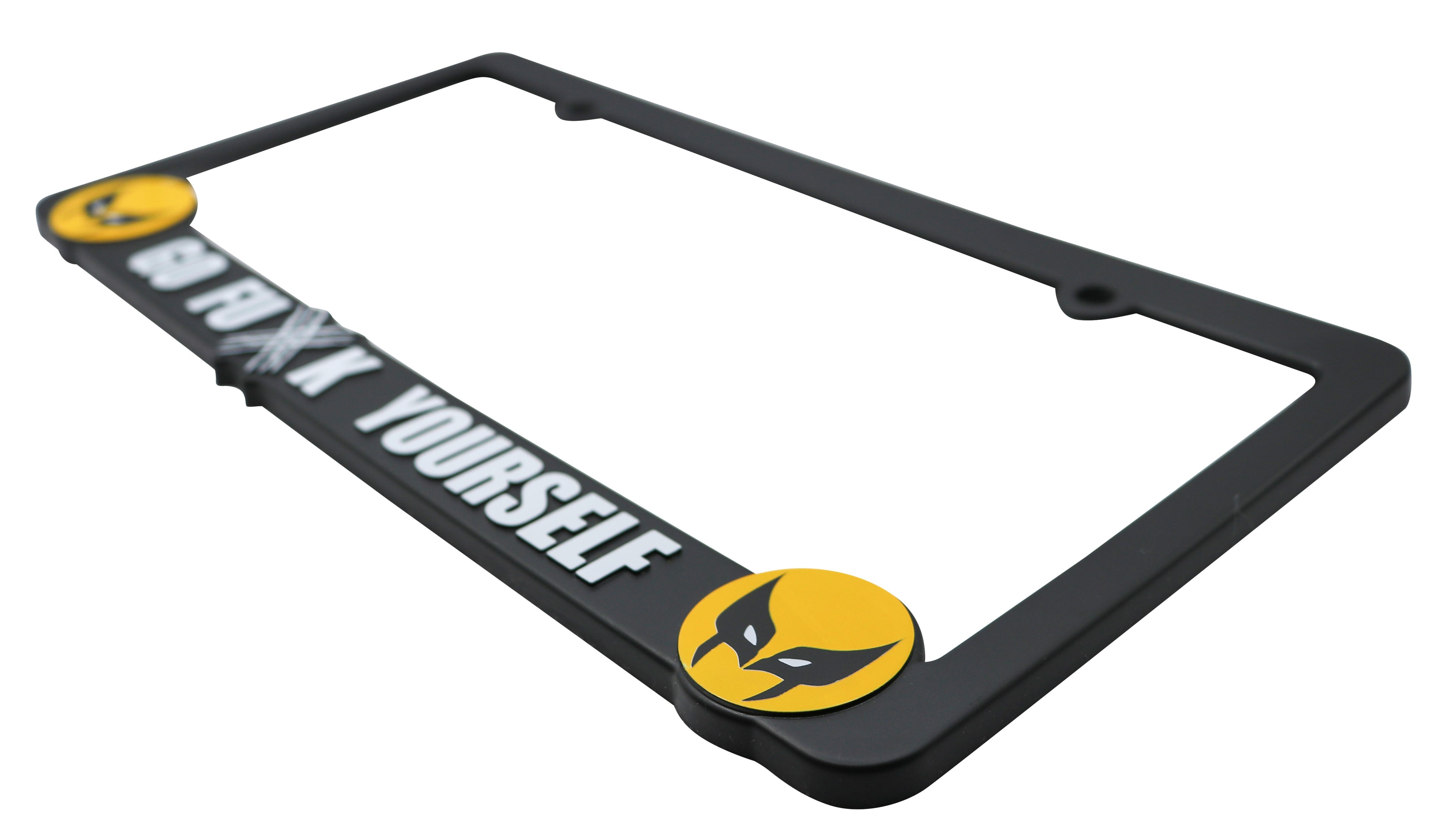 LP Frameworks Go F Yourself for Wolverine 3D Raised License Plate Frame | 1 Pack Character License Plate Cover | Universal US Car License Plate Holder | Auto Accessories (Car, Truck and SUV)