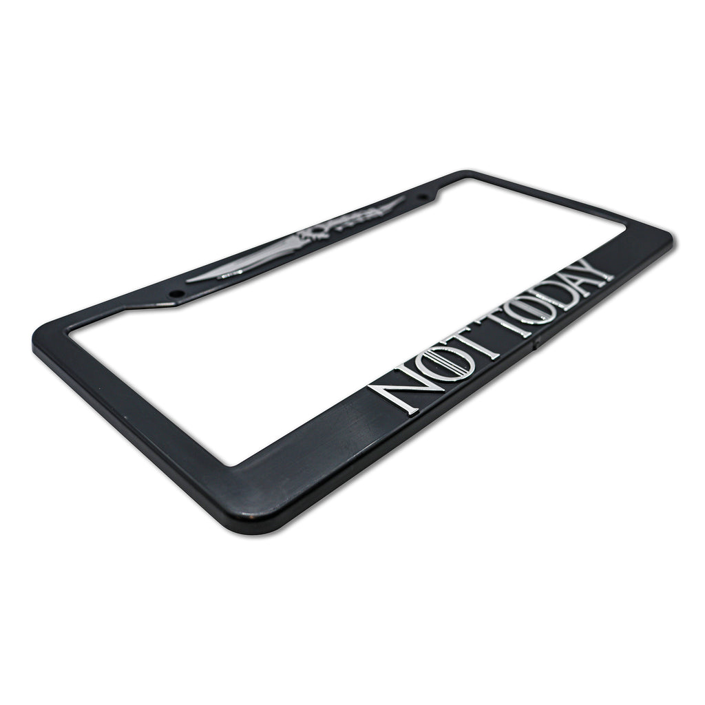 LP Frameworks Not Today for GOT 3D Raised License Plate Frame | 1 Pack Car License Plate Cover | Universal US Car Black License Plate Holder | Auto Accessories (Car, Truck and SUV)