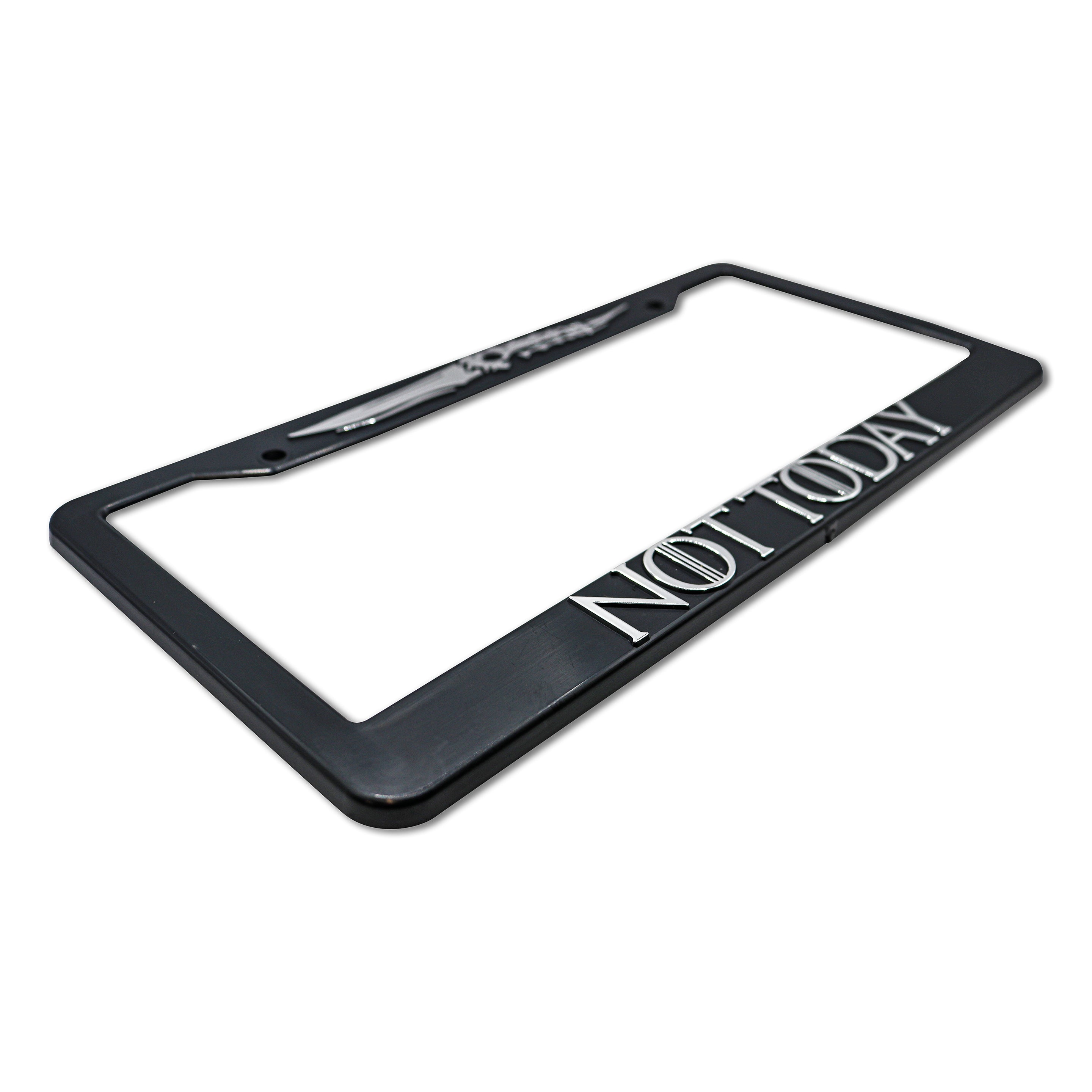 LP Frameworks Not Today for GOT 3D Raised License Plate Frame | 1 Pack Car License Plate Cover | Universal US Car Black License Plate Holder | Auto Accessories (Car, Truck and SUV)