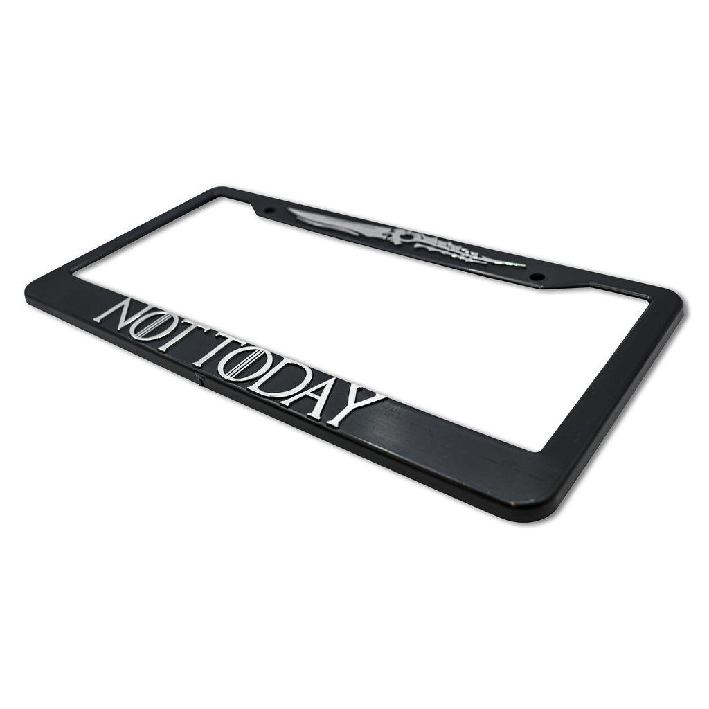 LP Frameworks Not Today for GOT 3D Raised License Plate Frame | 1 Pack Car License Plate Cover | Universal US Car Black License Plate Holder | Auto Accessories (Car, Truck and SUV)
