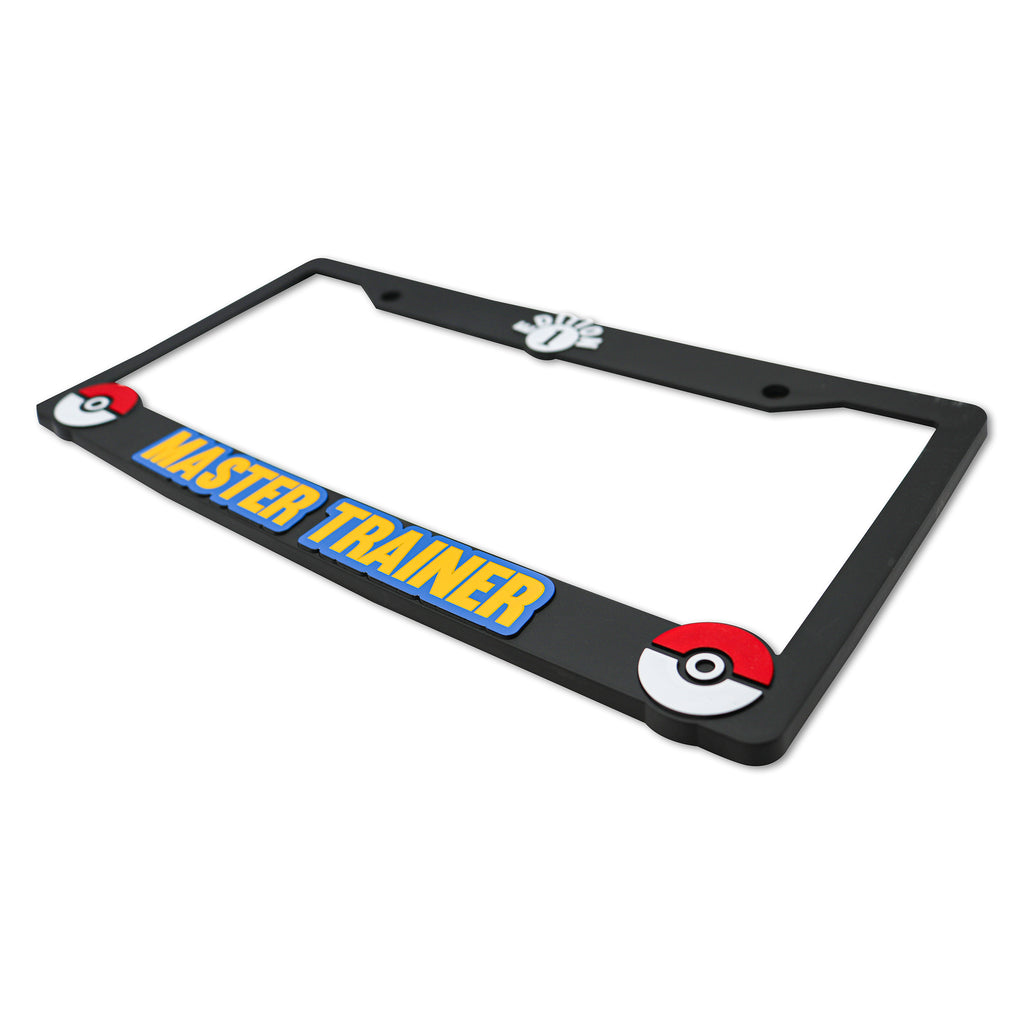 LP Frameworks Master Trainer V2 3D Raised License Plate Frame | 1 Pack Car License Plate Cover | Universal US Black License Plate Holder | Auto Accessories (Car, Truck and SUV)
