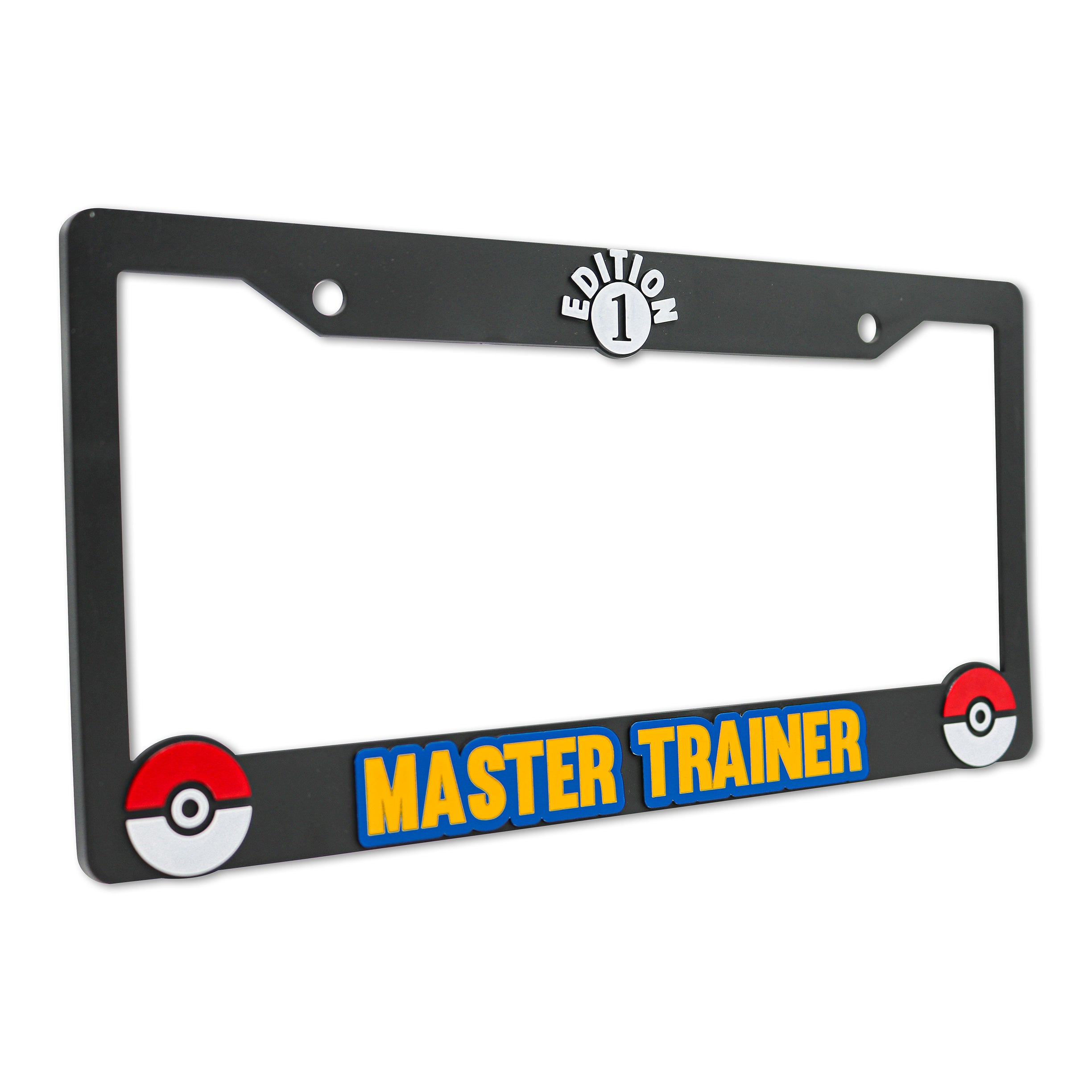 LP Frameworks Master Trainer V2 3D Raised License Plate Frame | 1 Pack Car License Plate Cover | Universal US Black License Plate Holder | Auto Accessories (Car, Truck and SUV)