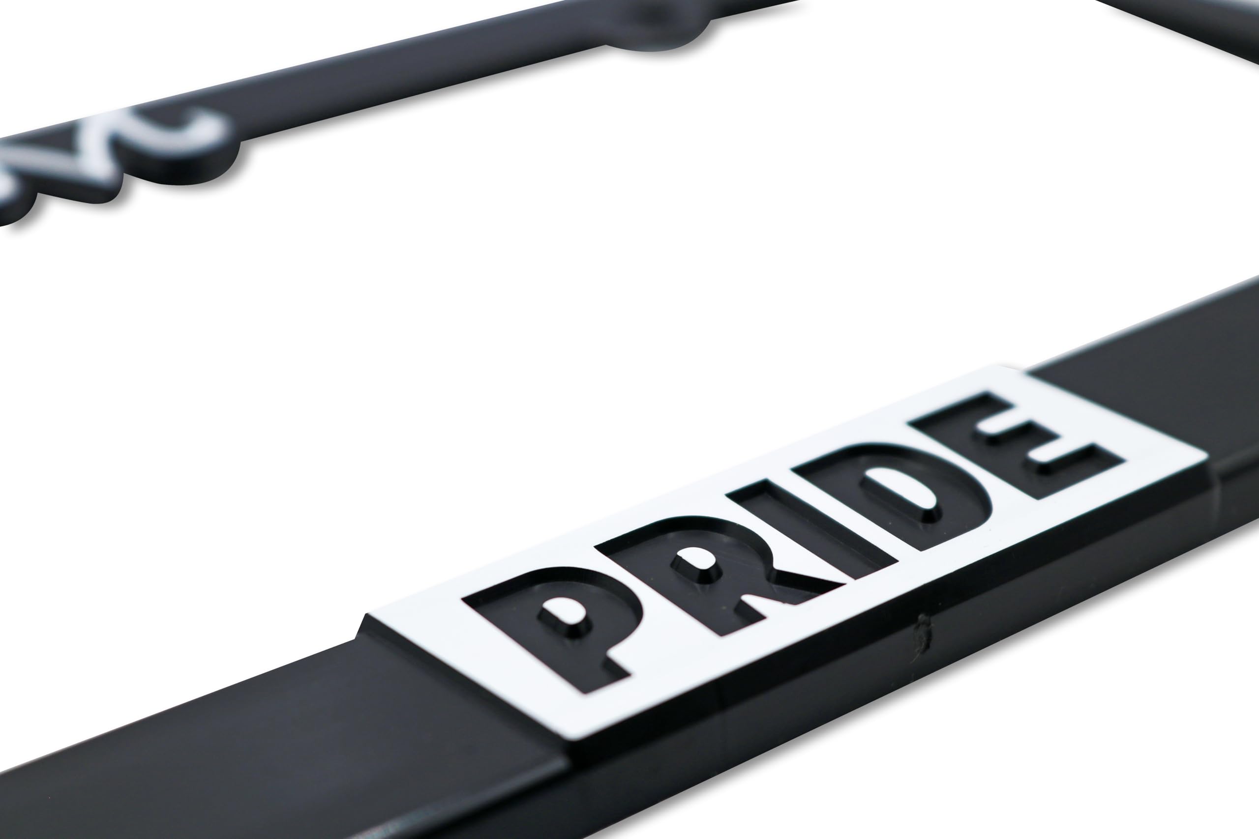 LP Frameworks Saiyan Pride V2 3D Raised License Plate Frame | 1 Pack Character License Plate Cover | Universal US Car Black License Plate Holder | Auto Accessories (Car, Truck and SUV)