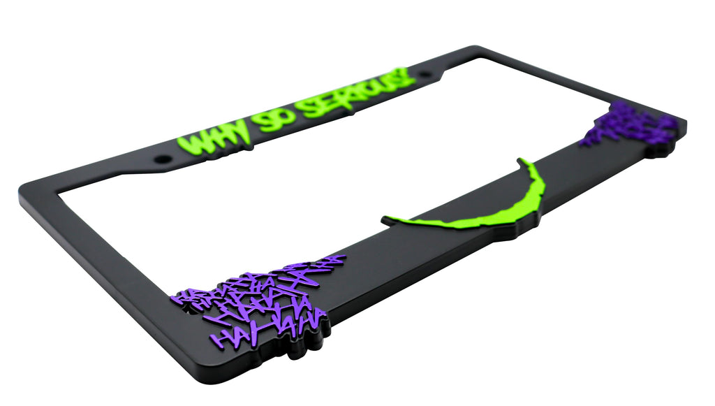 Why So Serious for Joker License Plate Frame