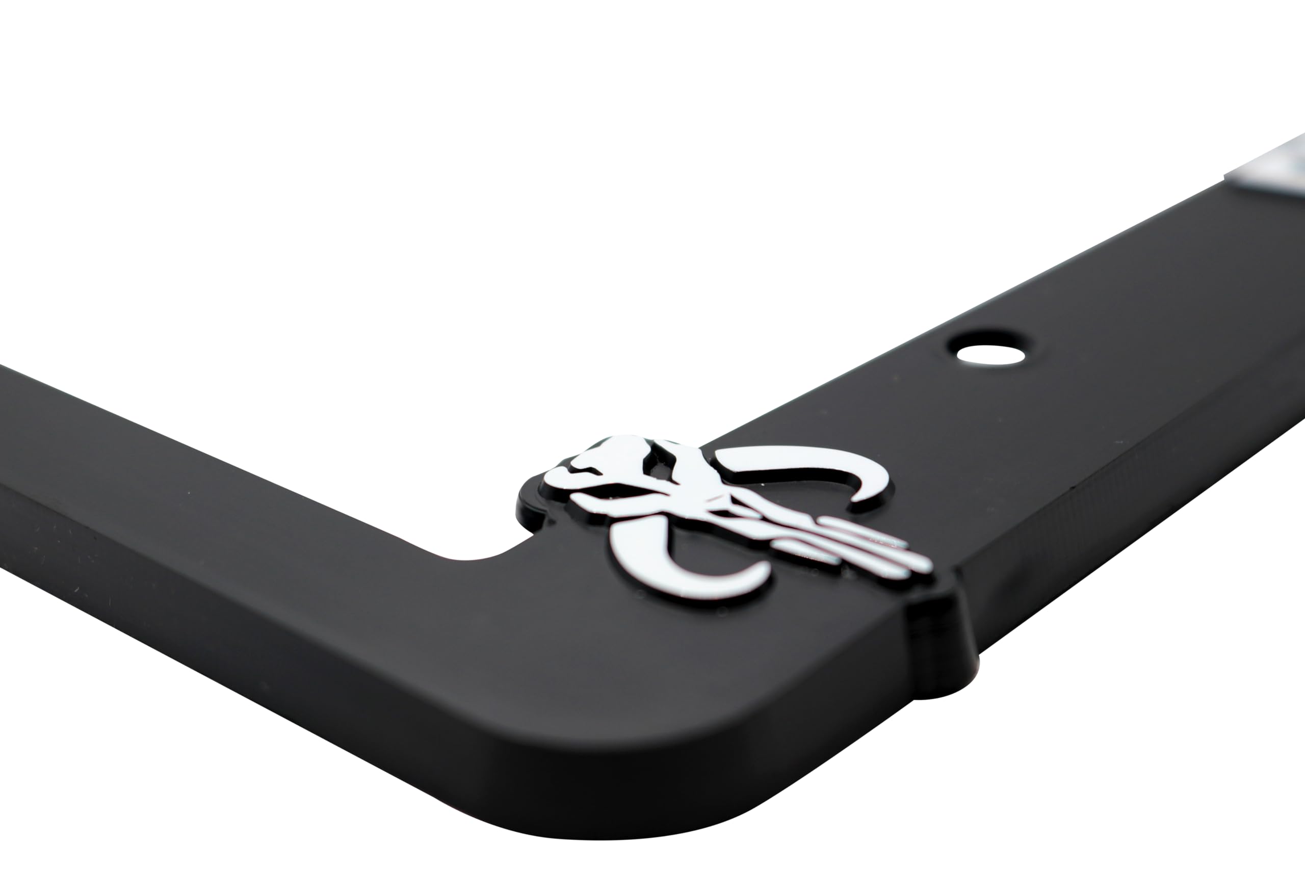 LP Frameworks Weapons are Part of My Religion for Mandalorian Fans 3D Raised License Plate Frame | 1 Pack Car License Plate Cover | Universal US Black License Plate Holder | Auto Accessories