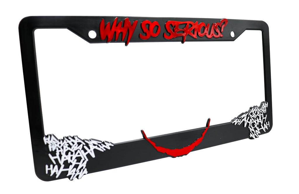 Why So Serious for Joker License Plate Frame