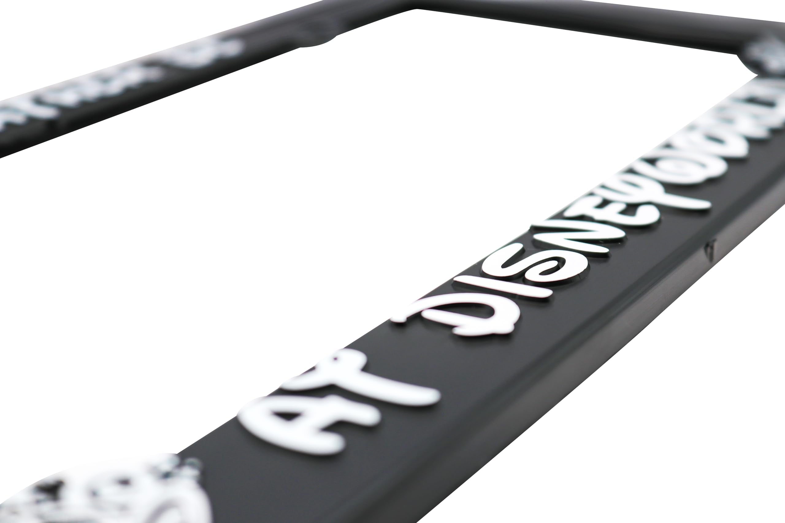 LP Frameworks Rather Be at Disneyworld 3D Raised License Plate Frame | 1 Pack Car License Plate Cover | Universal US Black License Plate Holder | Auto Accessories (Car, Truck and SUV)