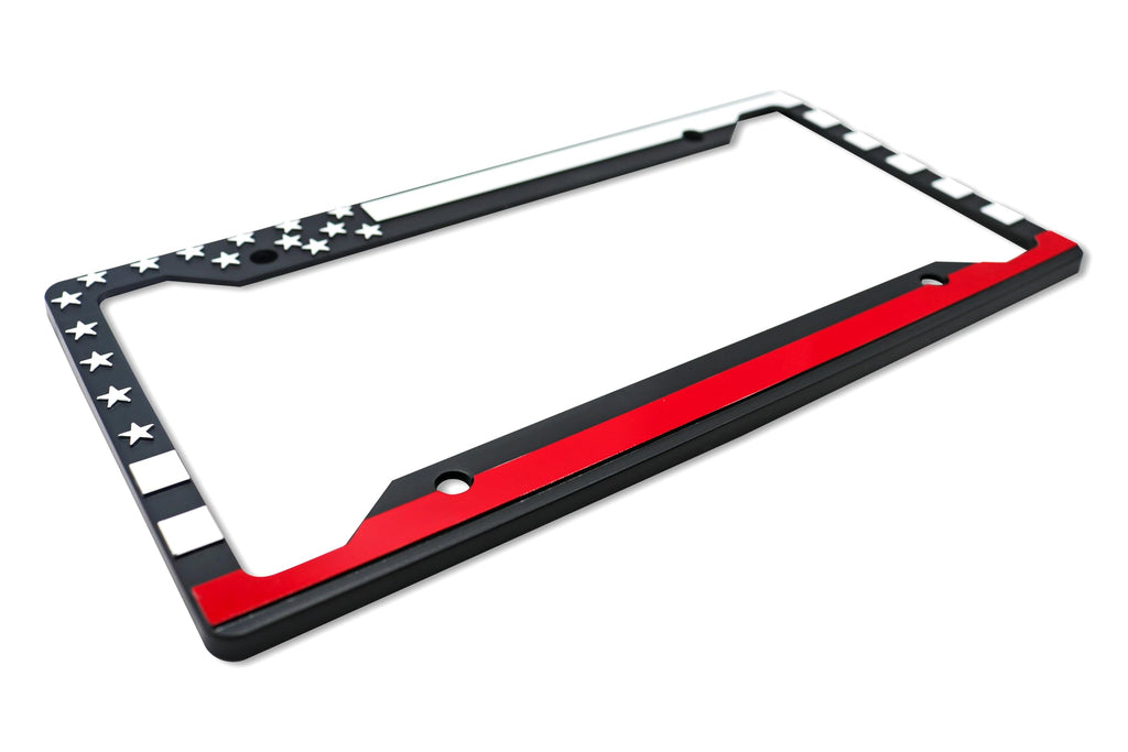 LP Frameworks American Flag 3D Raised License Plate Frame | 1 Pack Car License Plate Cover | Universal US Car License Plate Holder | Auto (Car, Truck and SUV)
