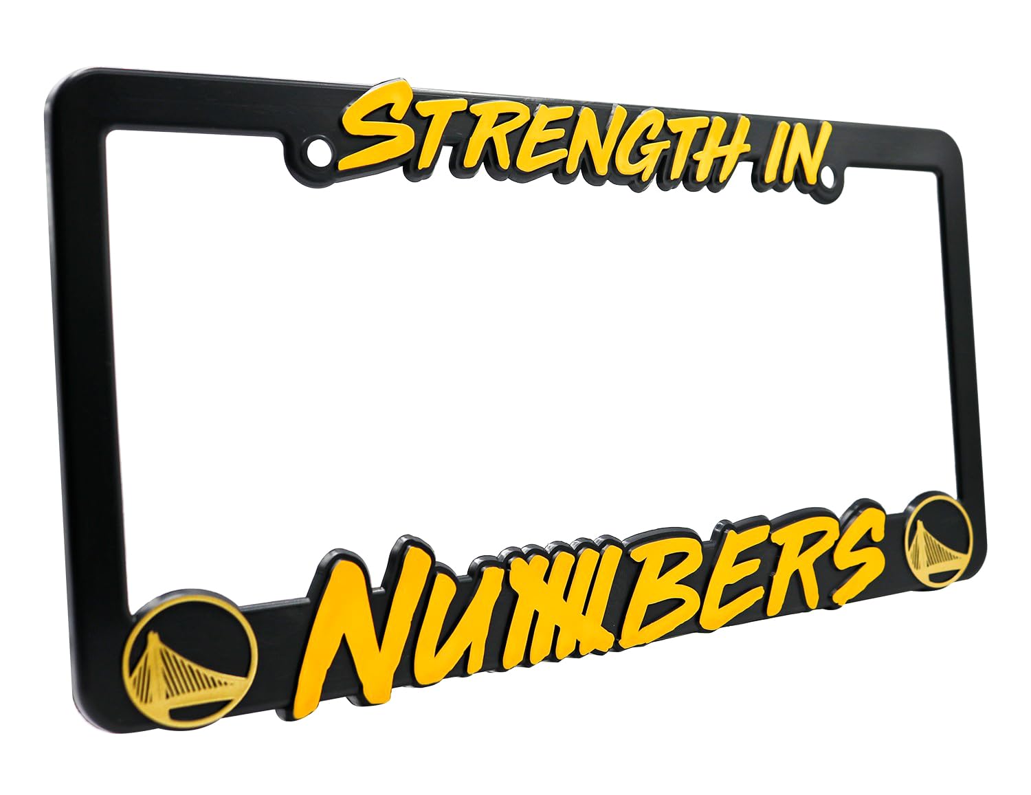 GSW Strength in Numbers License Plate Frame