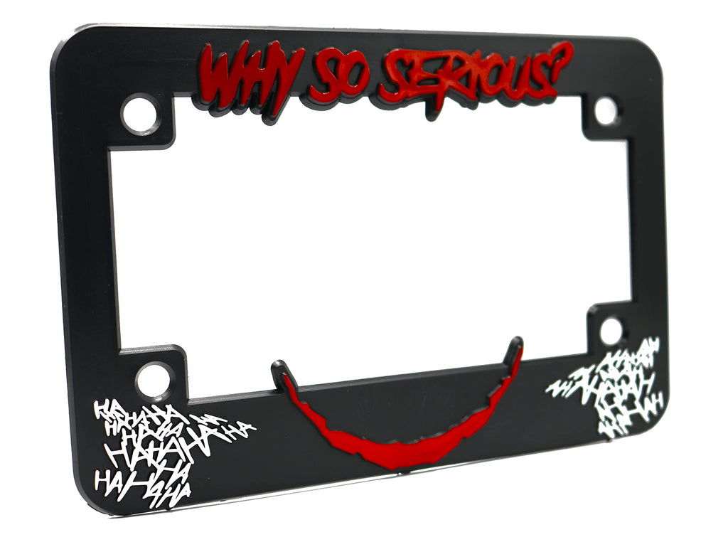 Why So Serious for Joker License Plate Frame