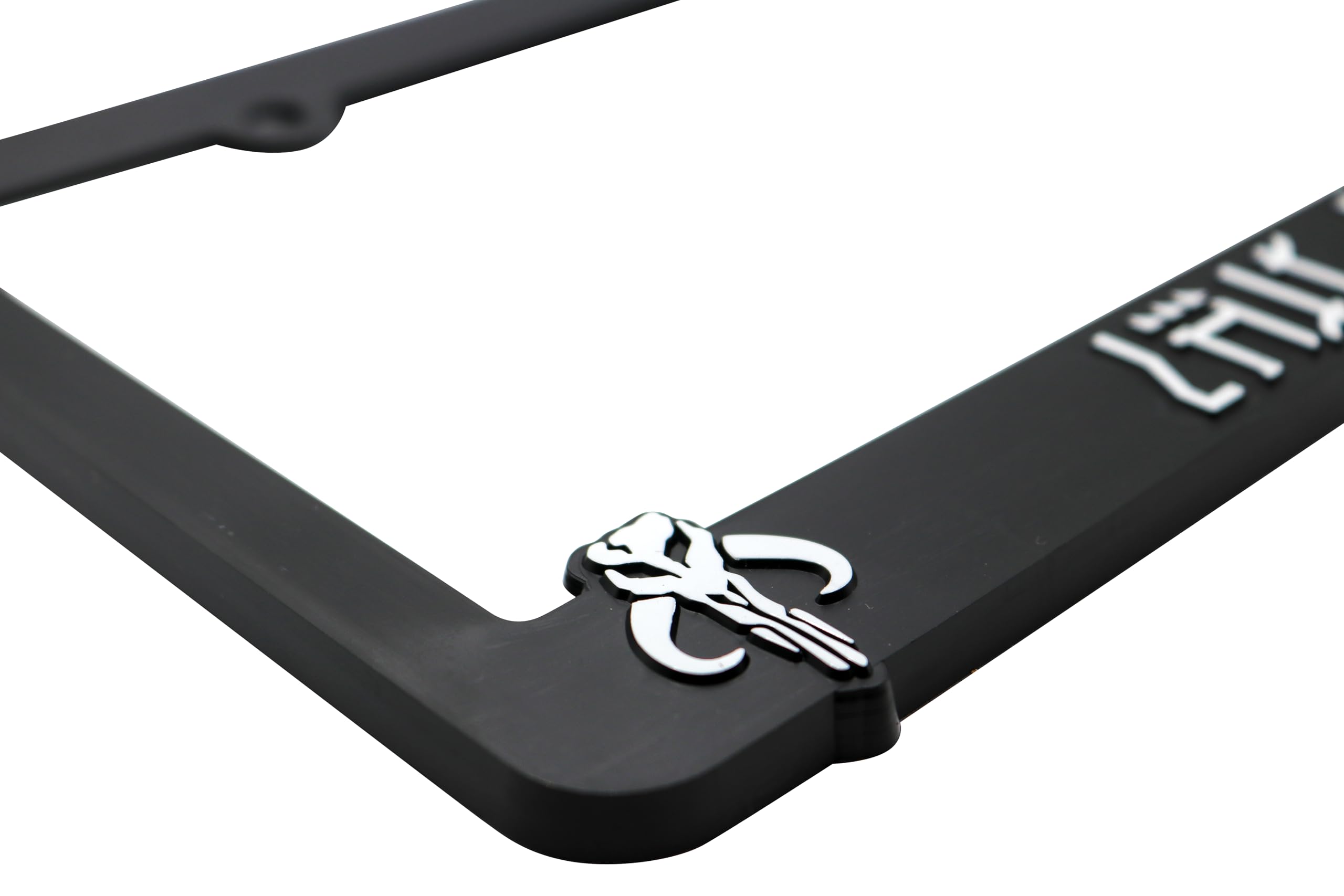 LP Frameworks This The Way (Script) for Mandalorian Fans 3D Raised License Plate Frame | 1 Pack Car License Plate Cover | Universal US License Plate Holder | Auto Accessories (Car, Truck and SUV)