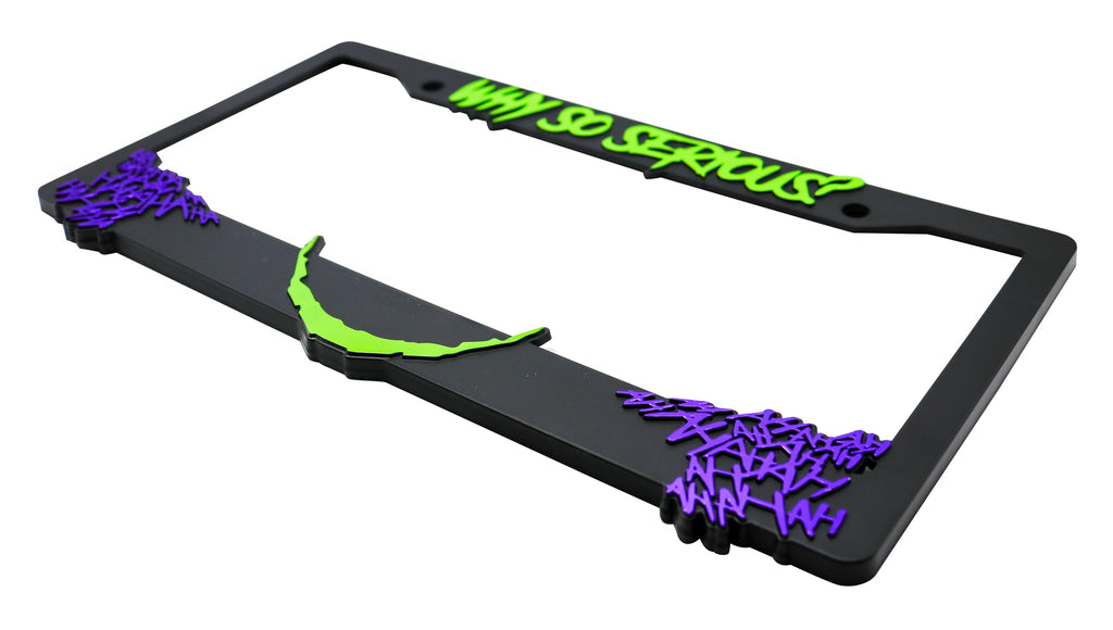 Why So Serious for Joker License Plate Frame
