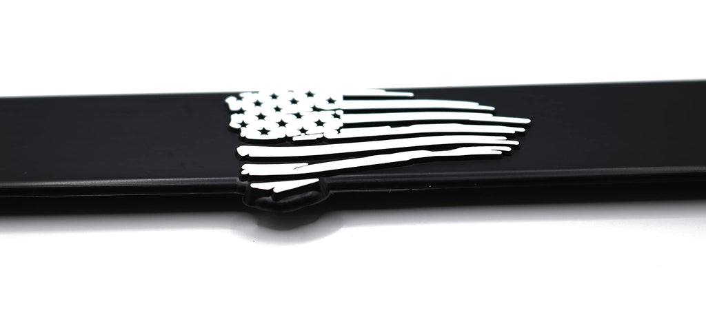 LP Frameworks Merica' for America 3D Raised License Plate Frame | 1 Pack Car USA License Plate Cover | Universal US Black License Plate Holder | Auto Accessories (Car, Truck and SUV)
