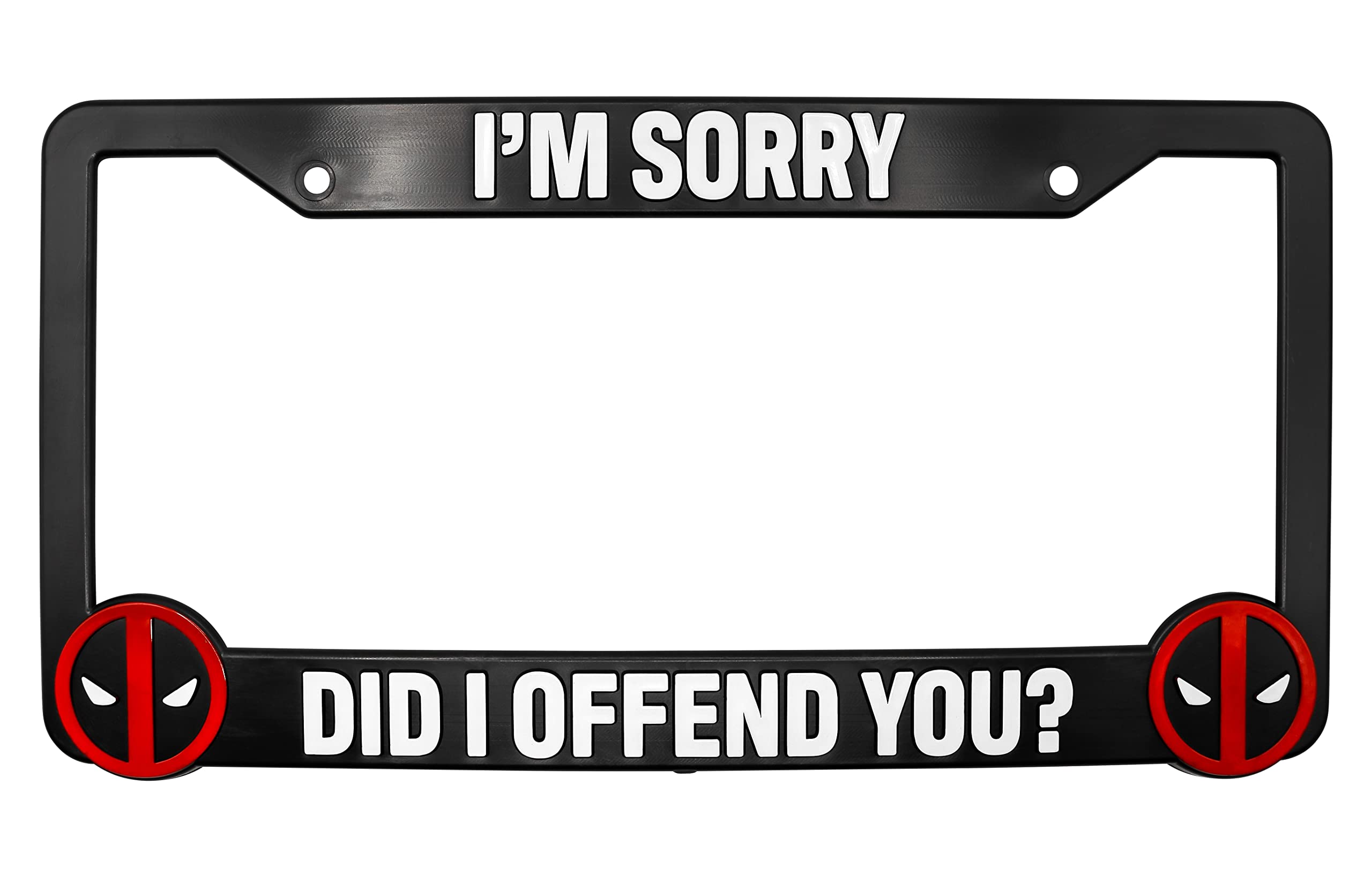 Did I Offend You? for Deadpool 3D Raised License Plate Frame