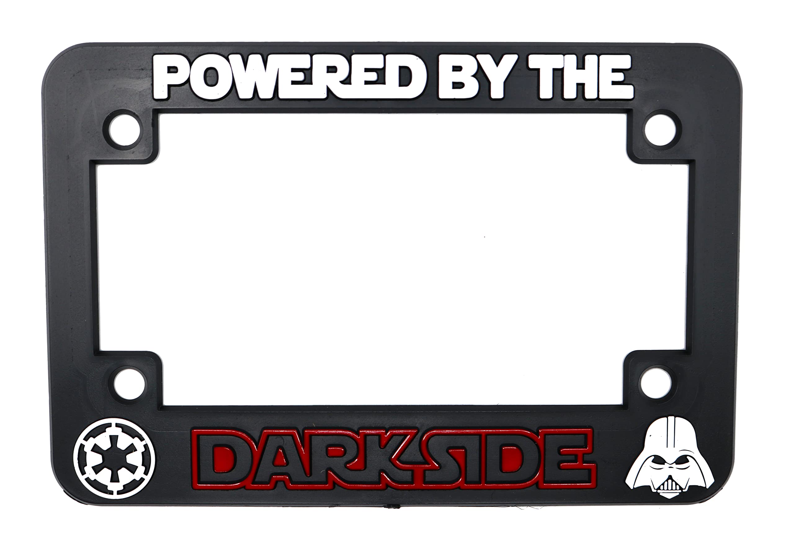 LP Frameworks Powered by The Darkside 3D Raised License Plate Frame