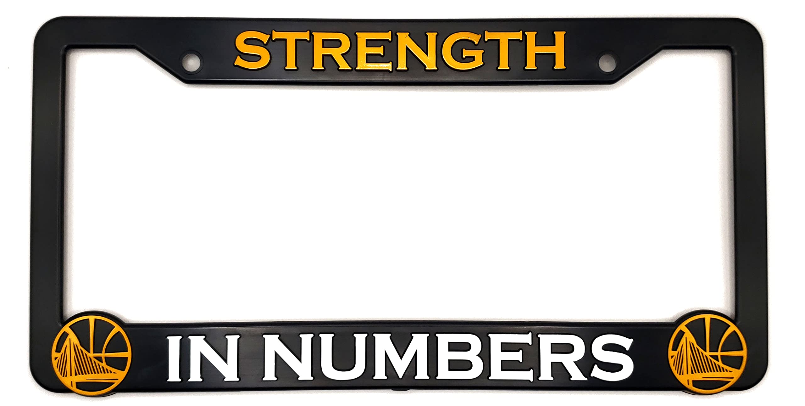 GSW Strength in Numbers License Plate Frame