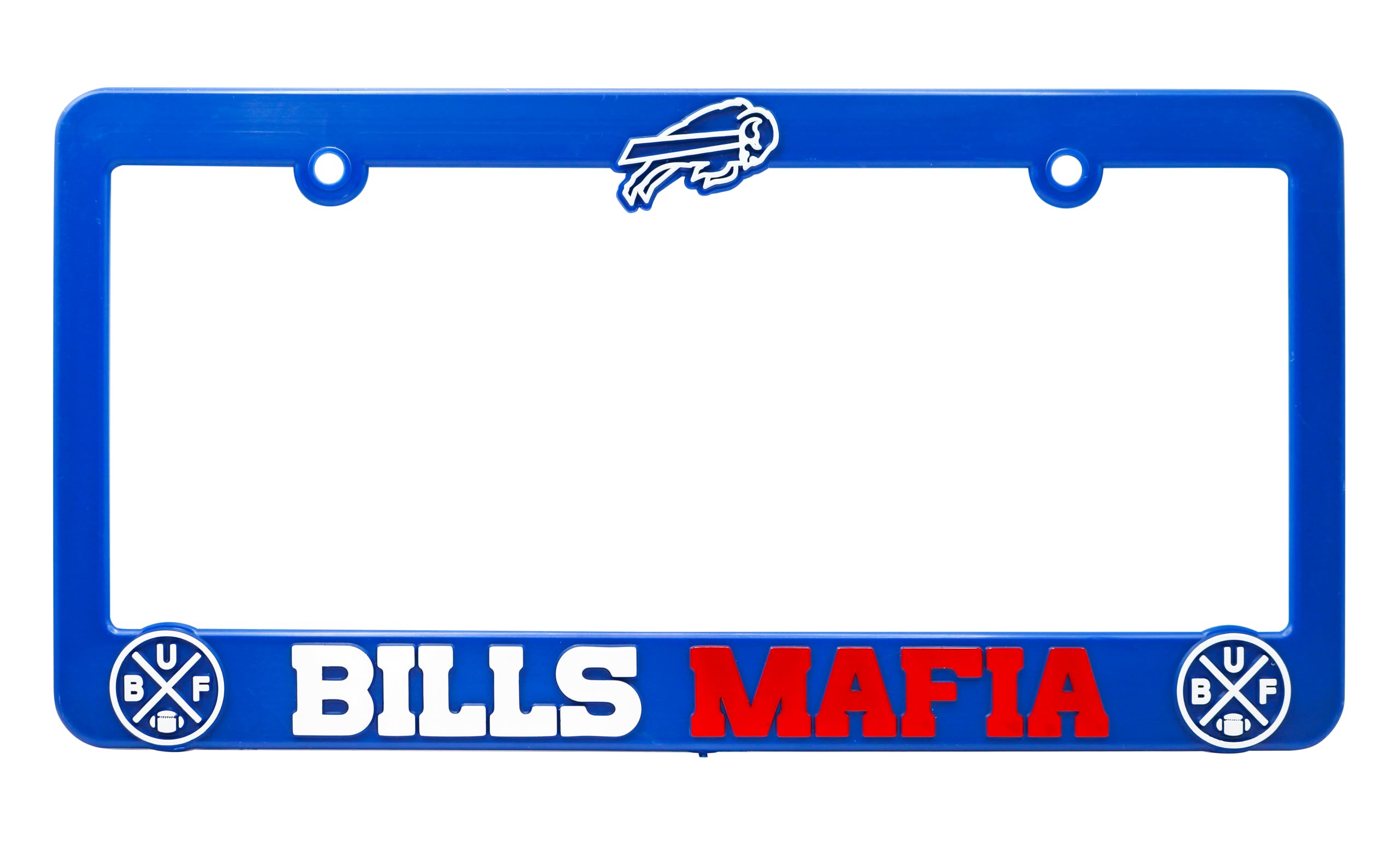 LP Frameworks Bills Mafia 3D Raised License Plate Frame | 1 Pack Car License Plate Cover | Universal US Black License Plate Holder | Auto Accessories (Car, Truck and SUV)