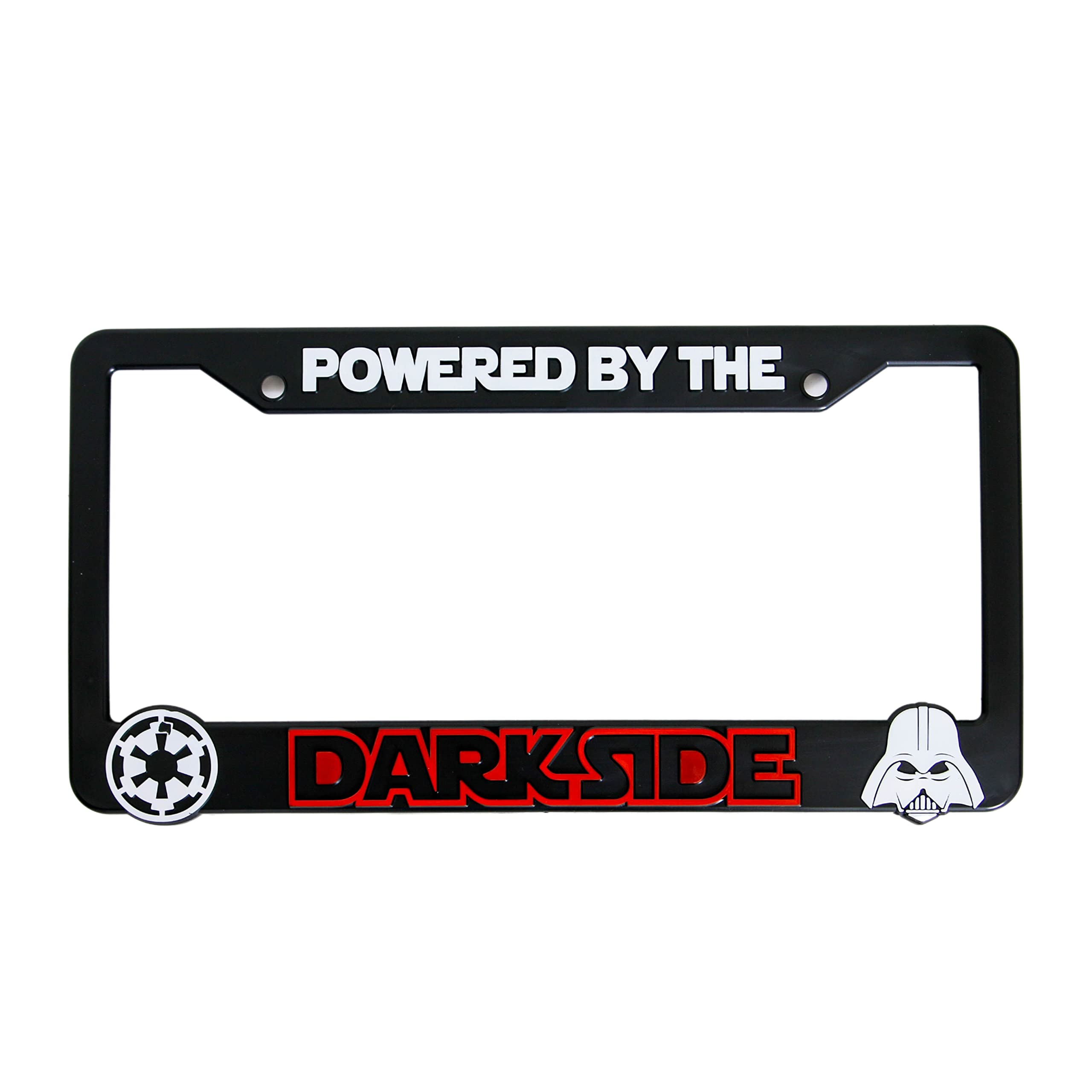 LP Frameworks Powered by The Darkside 3D Raised License Plate Frame
