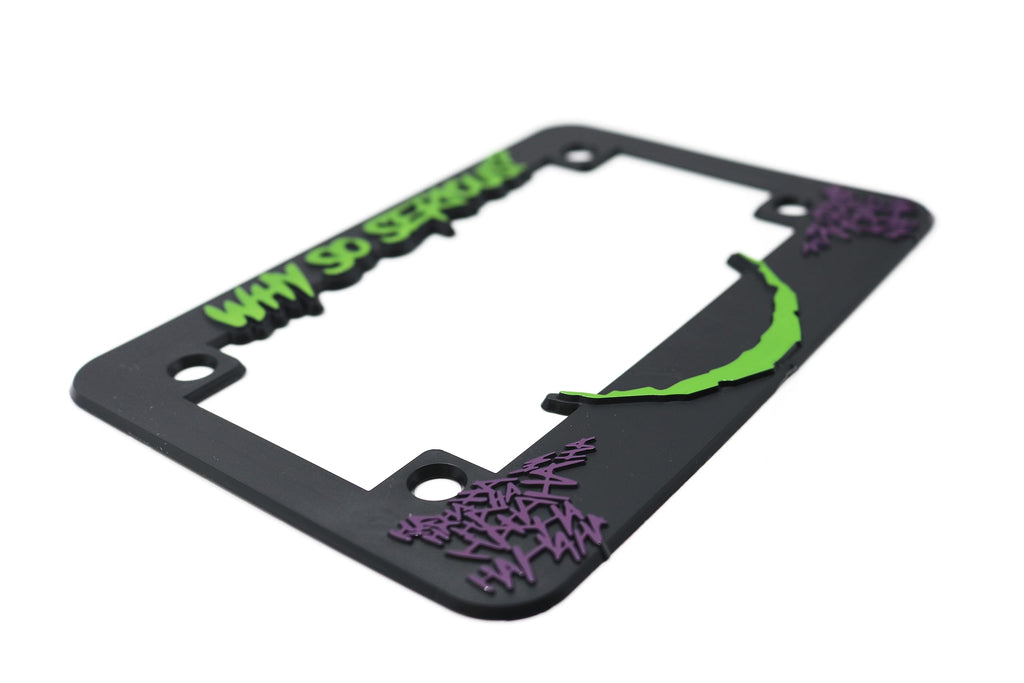 Why So Serious for Joker License Plate Frame